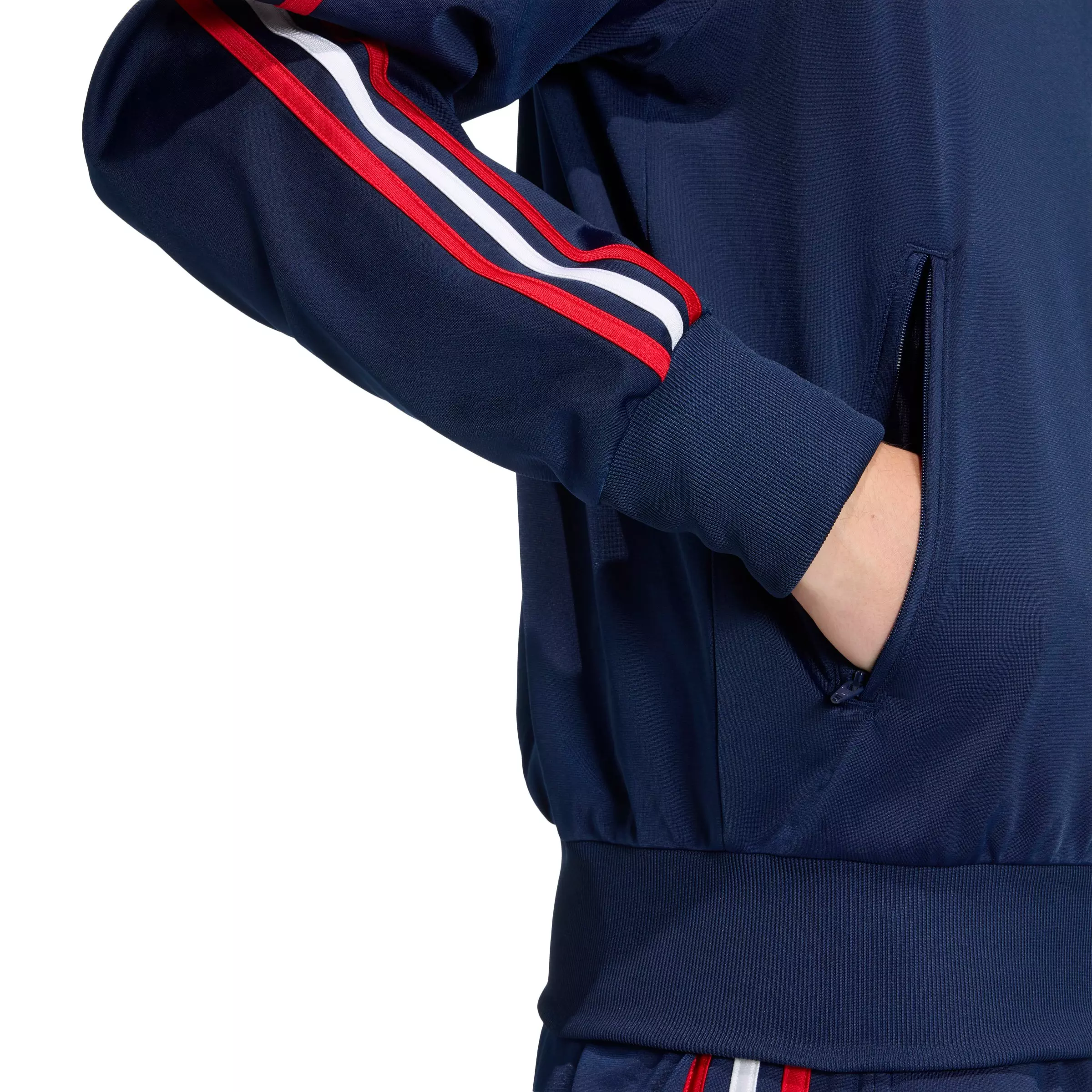 adidas Originals Men's Firebird Track Top -Indigo/Red - INDIGO/RED