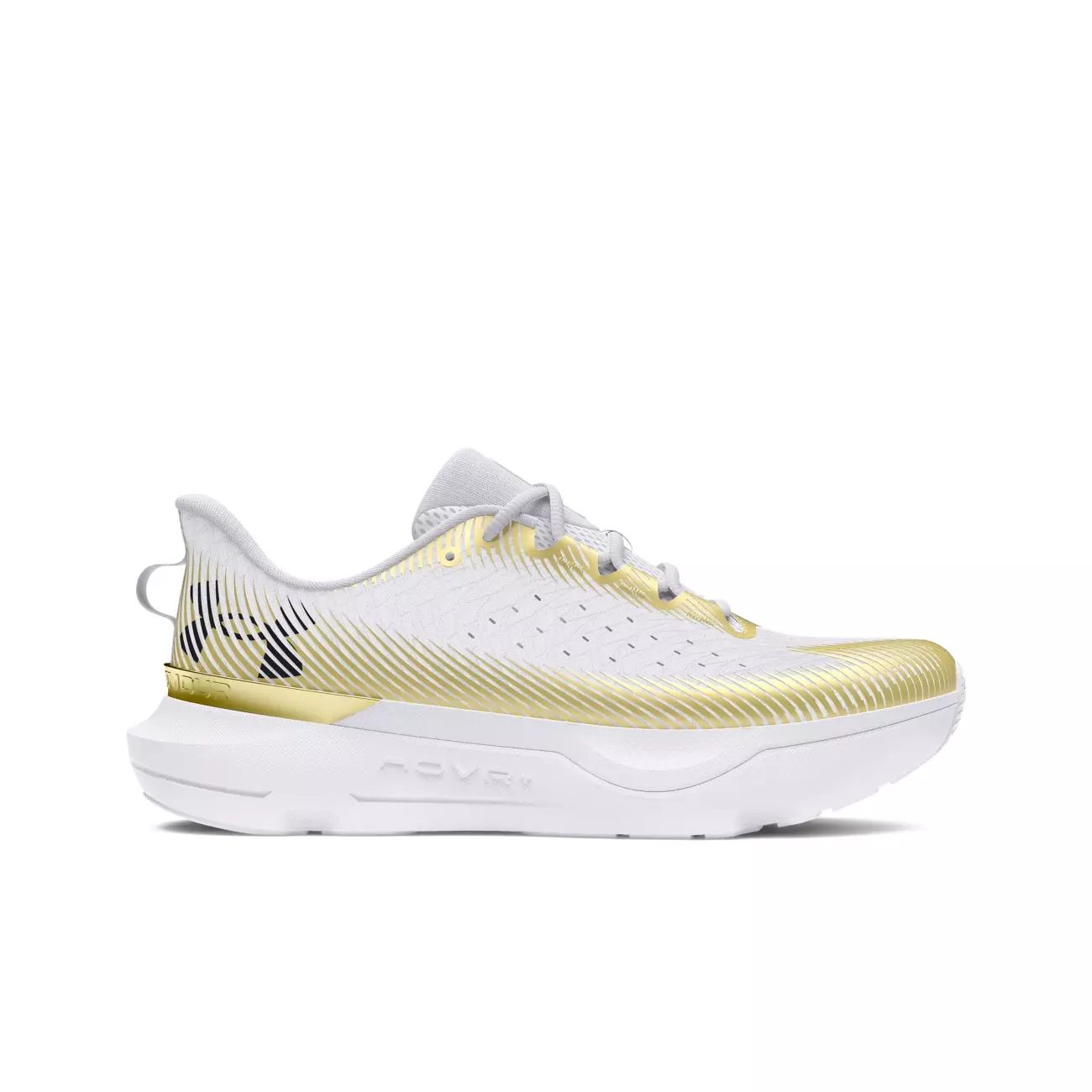Under Armour Infinite Pro "White/Halo Grey/Metallic Gold" Women's Running Shoe - WHITE/GREY/GOLD