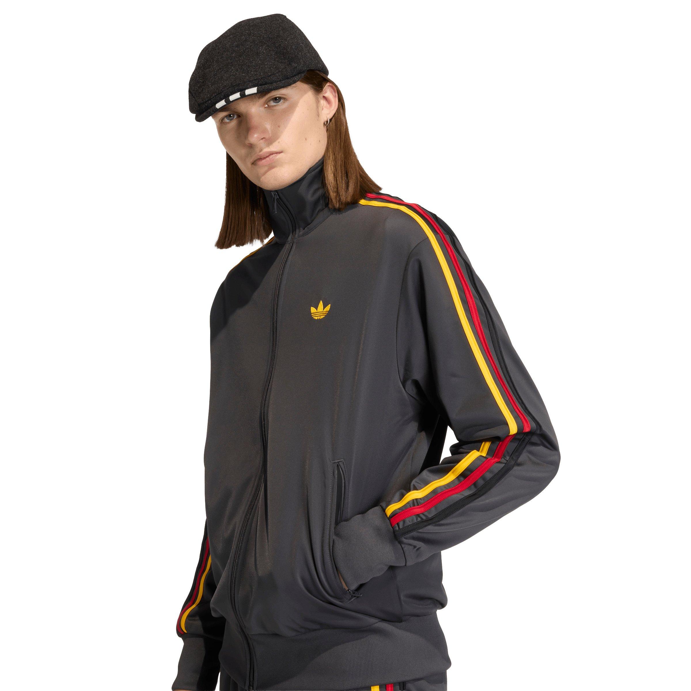 adidas Originals Firebird Track Top Black/Gold/Red | Hibbett