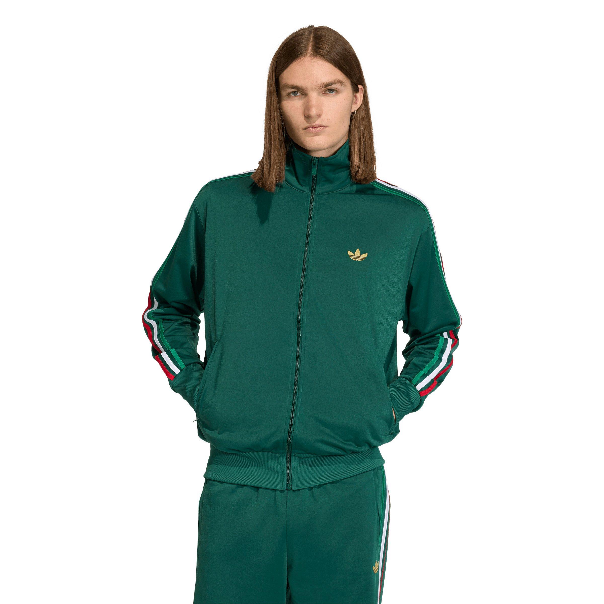 adidas Originals Men's Firebird Track Top -Green - GREEN Thumbnail View 1