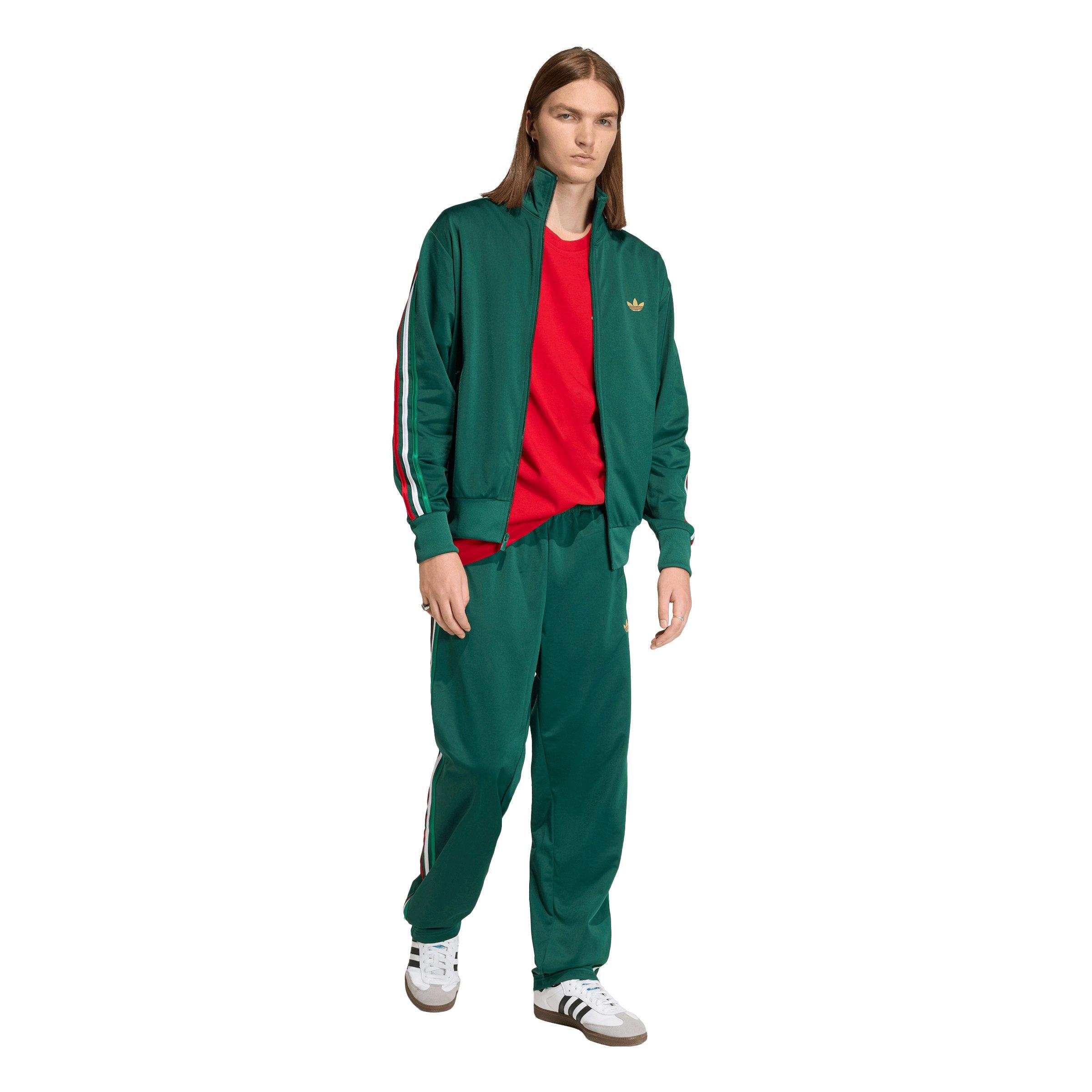 adidas Originals Men's Firebird Track Top -Green - GREEN Thumbnail View 5