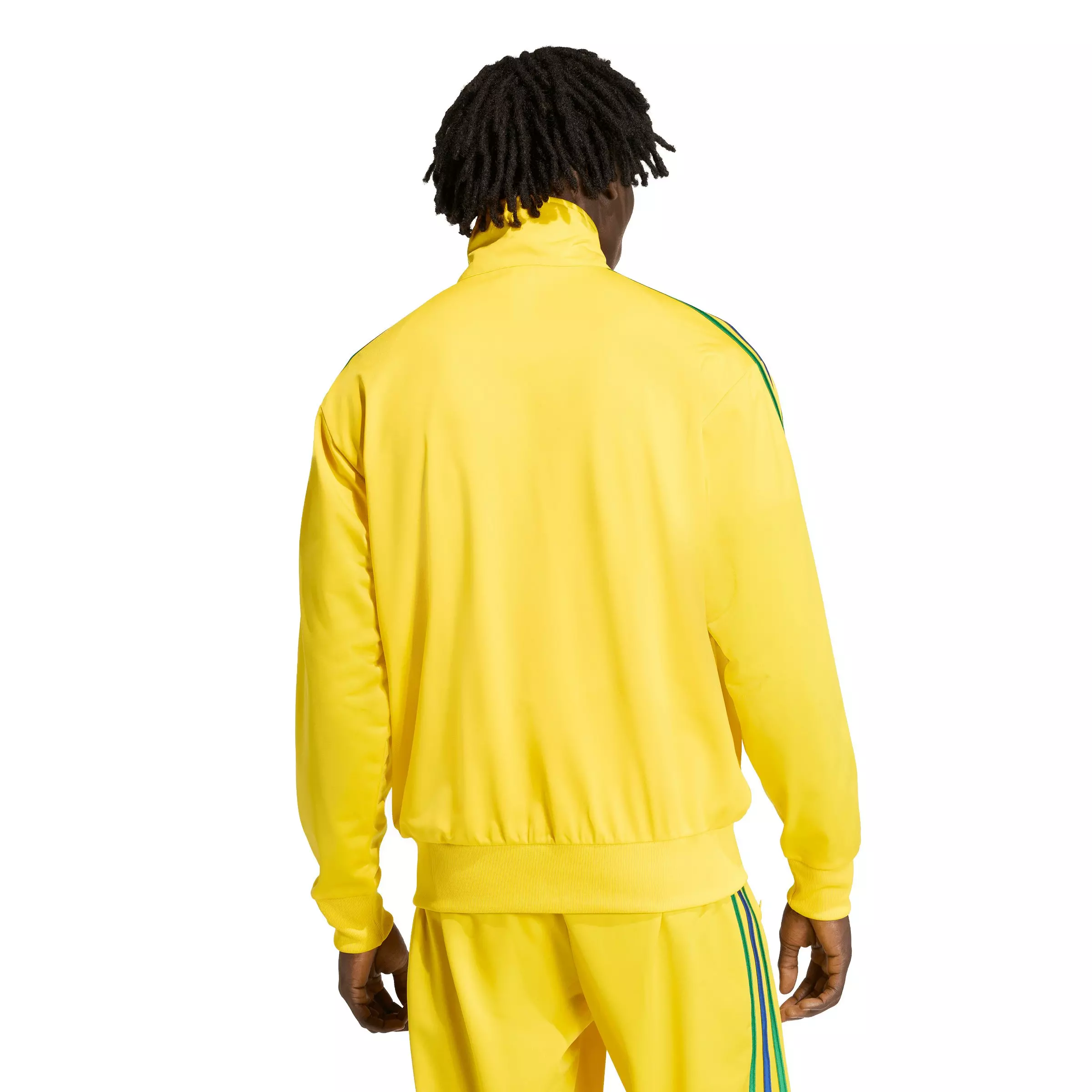 adidas Originals Men's Firebird Track Top -Yellow/Green/Royal - YELLOW/GREEN/ROYAL