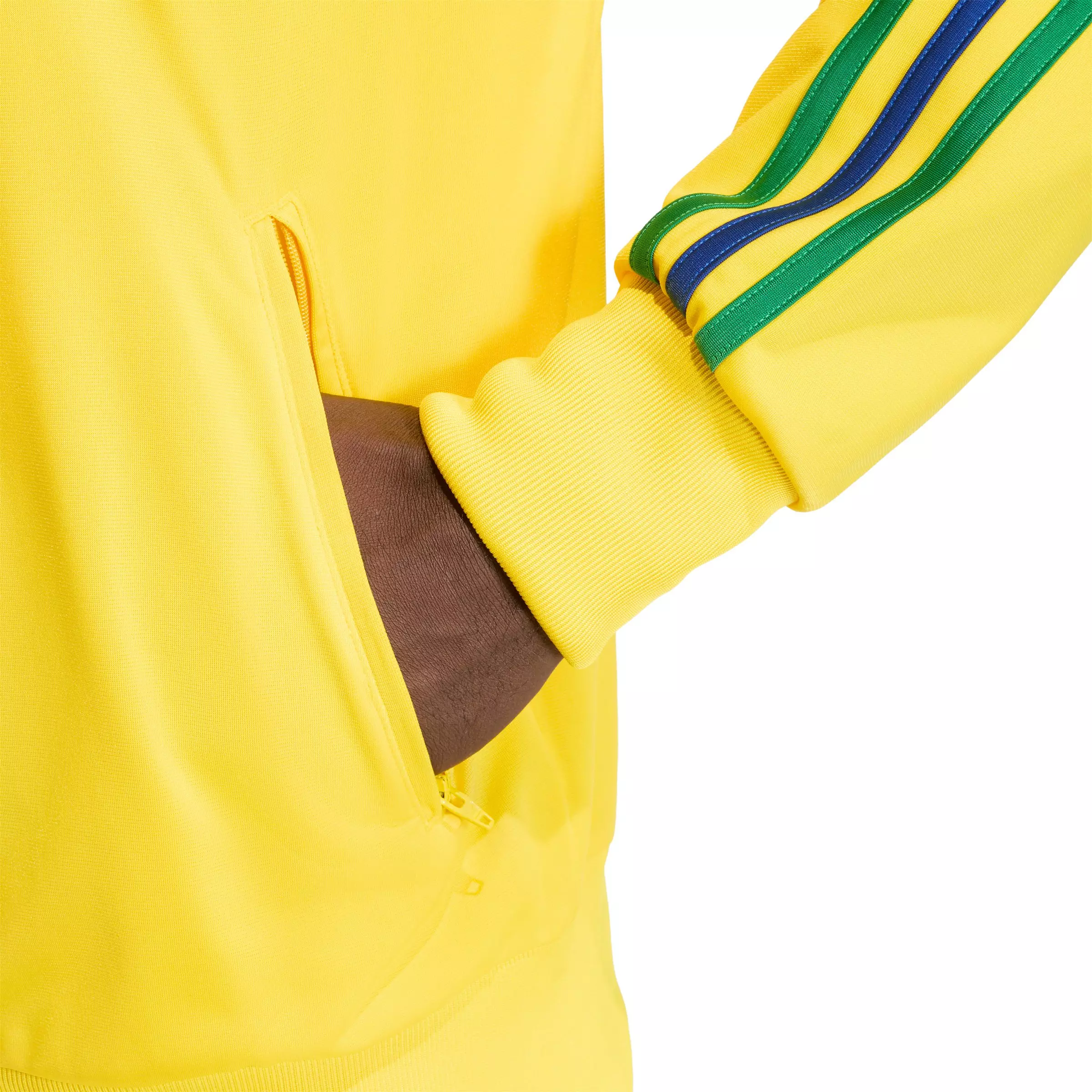 adidas Originals Men's Firebird Track Top - Yellow/Green/Royal - YELLOW/GREEN/ROYAL