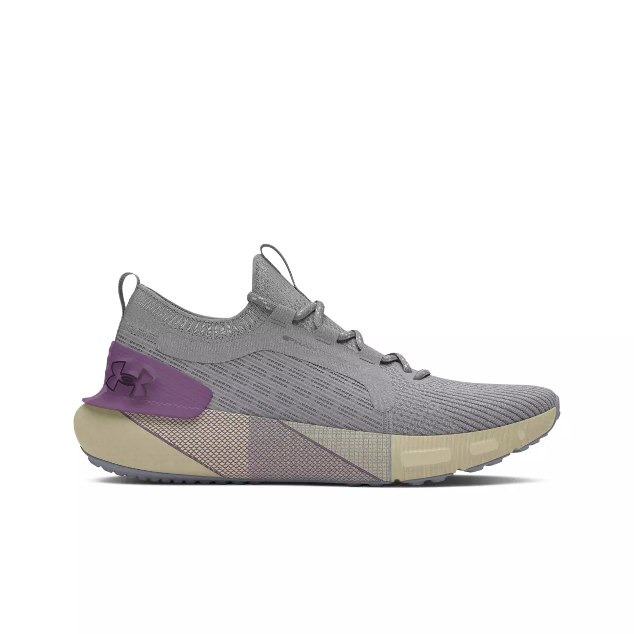 Under Armour HOVR Phantom 3 SE "Mod Grey/Provence Purple/Metallic Black" Women's Running Shoe - GREY/PURPLE/BLACK