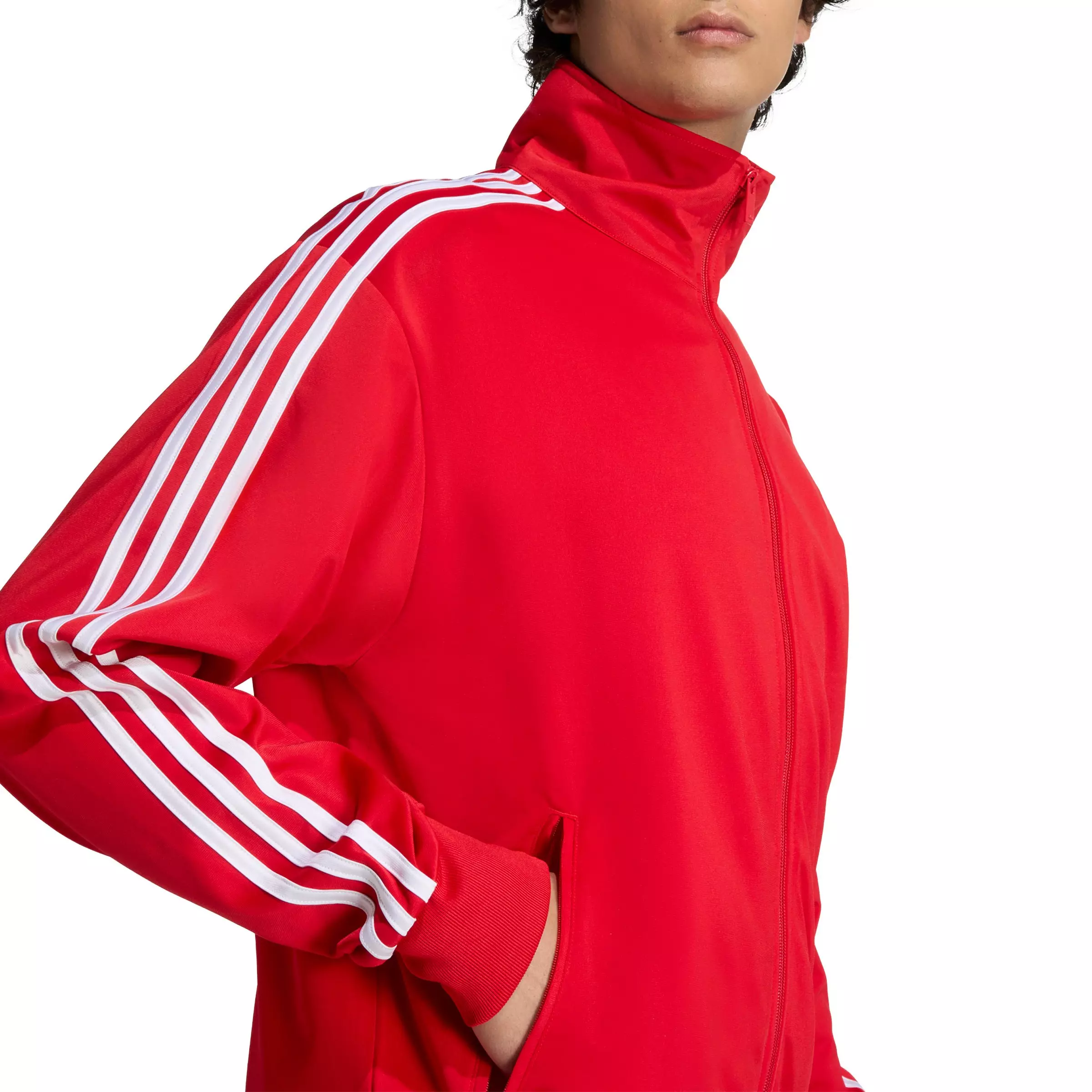 adidas Originals Men's Firebird Track Top -Red - RED