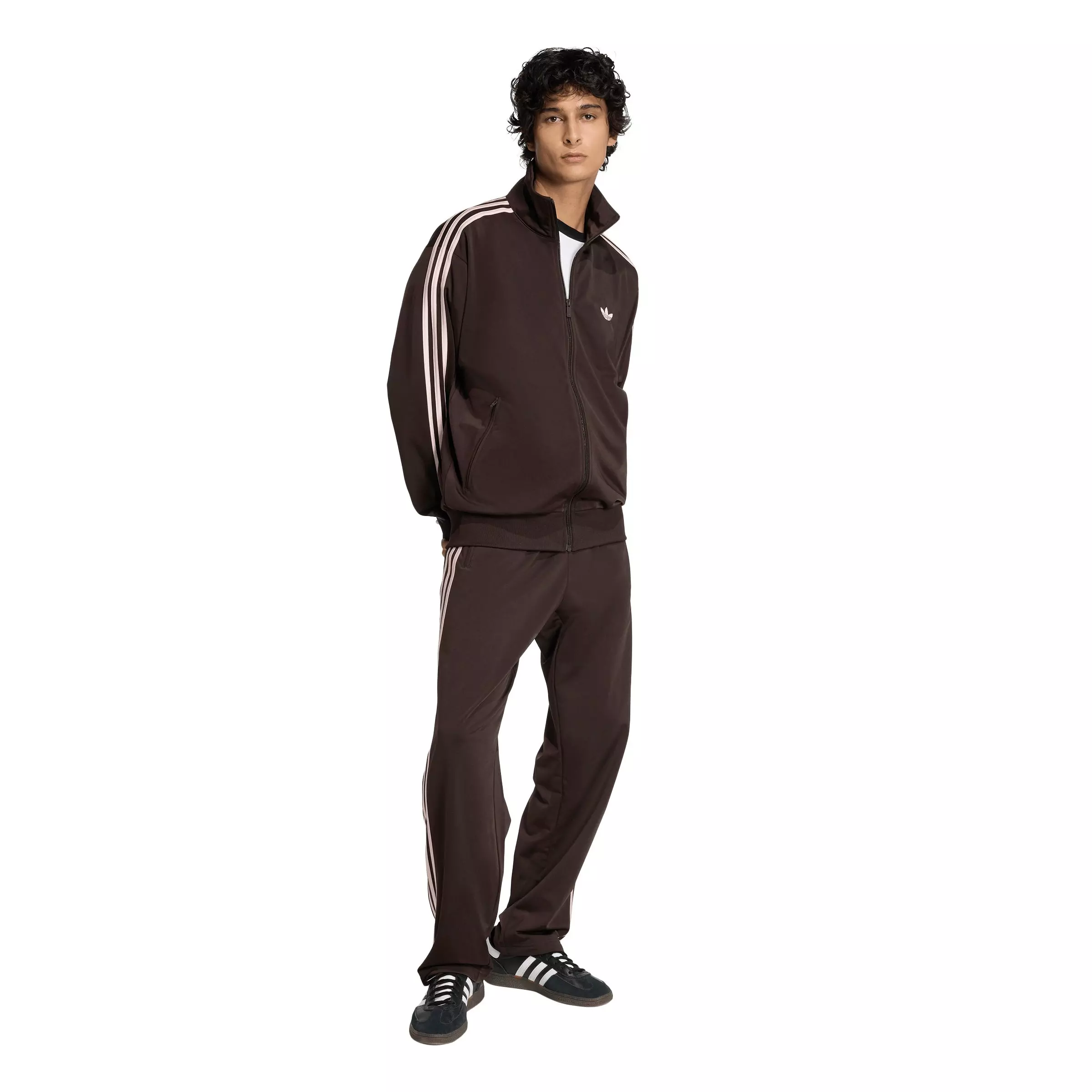 adidas Originals Men's Firebird Track Top - Coffee - COFFEE