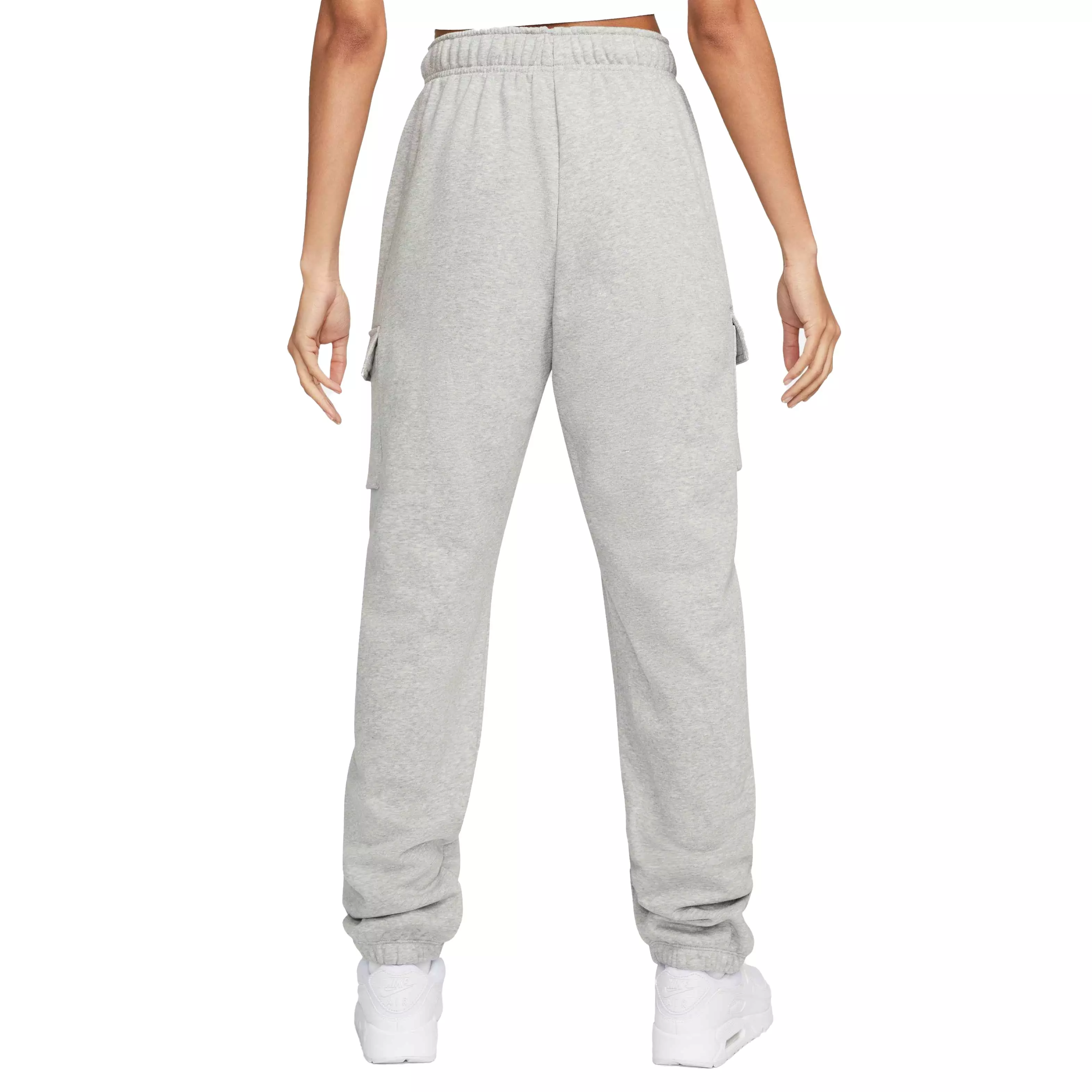 Nike Women's Sportswear Club Fleece Mid-Rise Cargo Pants - GREY
