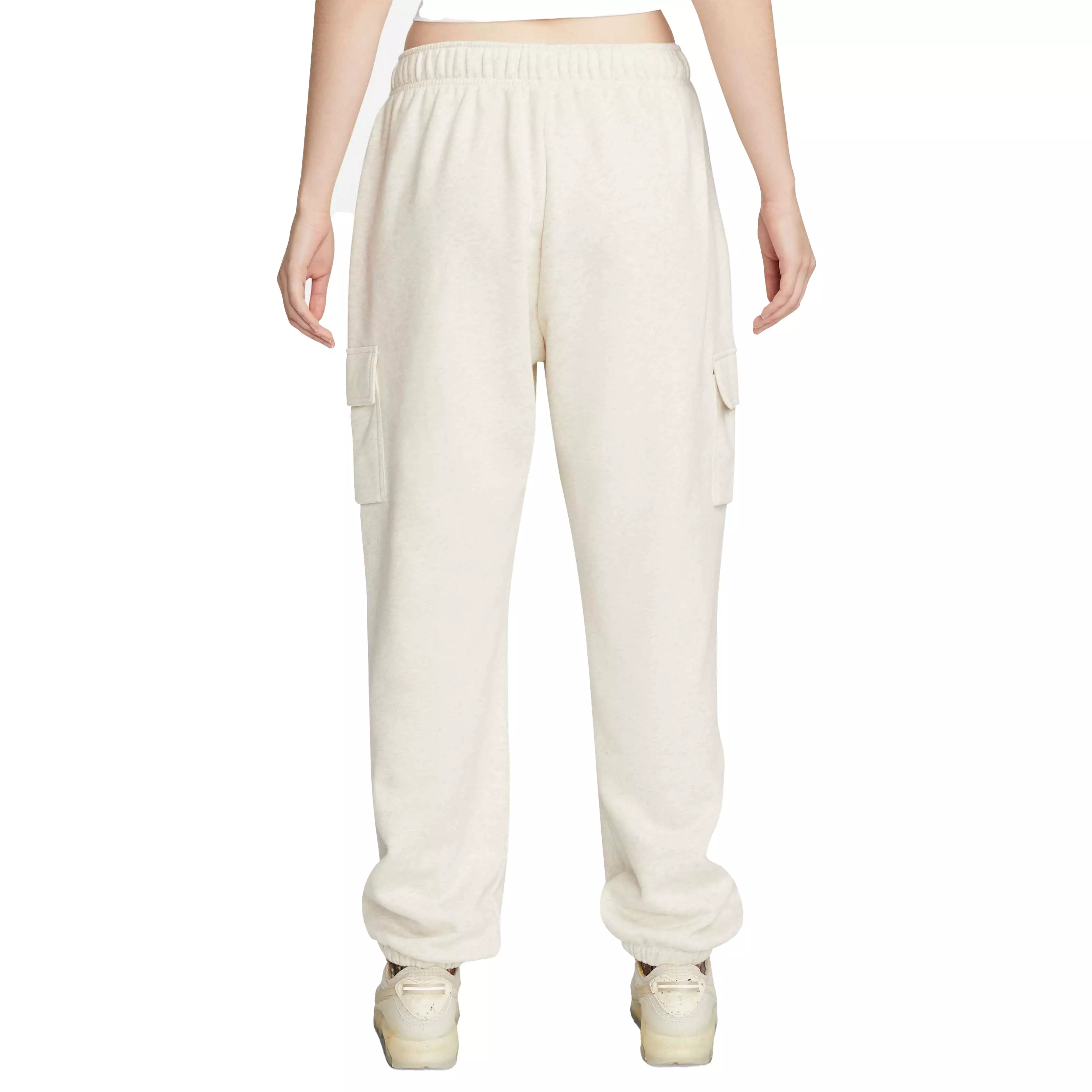 Nike Women's Sportswear Club Fleece Mid-Rise Cargo Pants - BROWN