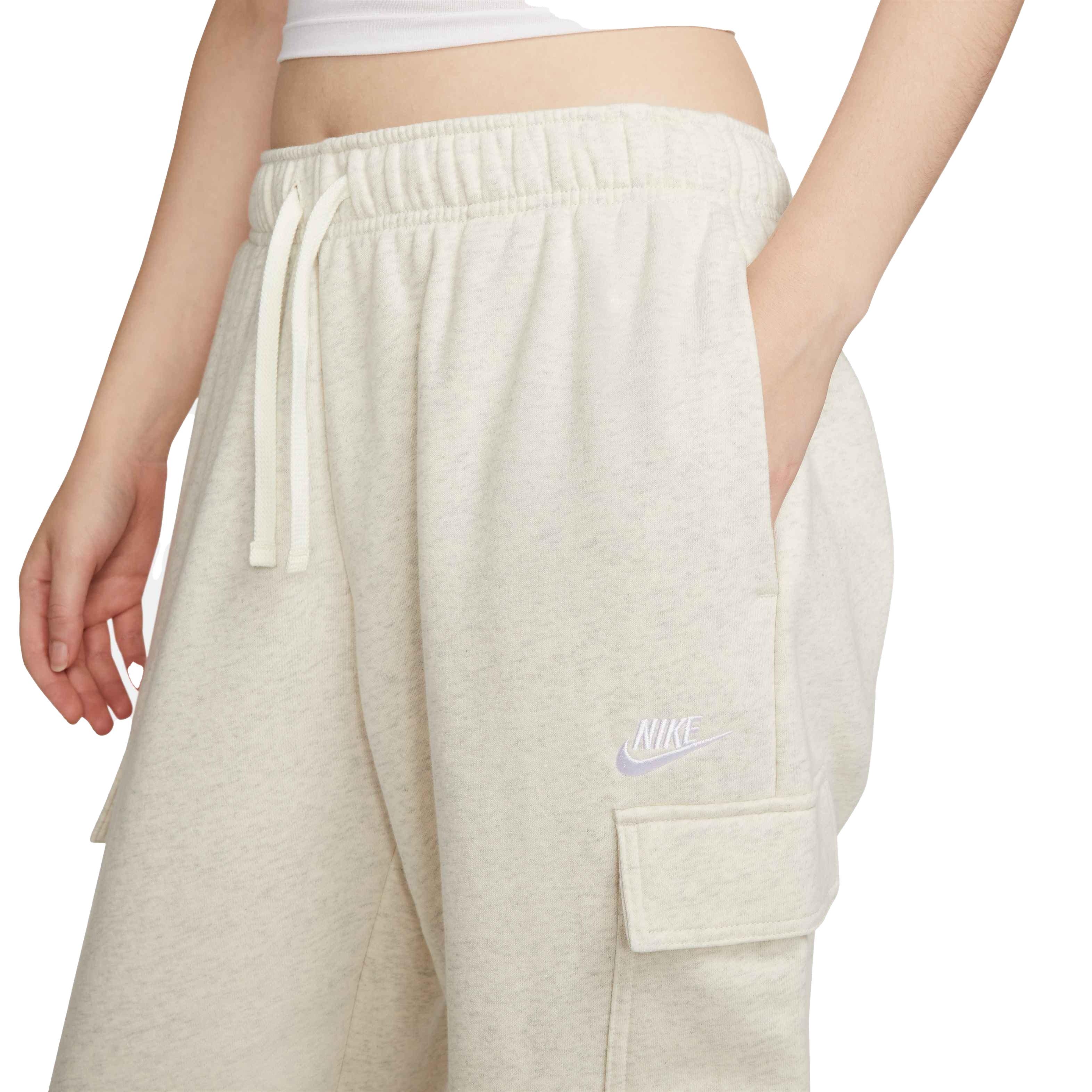 Nike Women's Sportswear Club Fleece Mid-Rise Cargo Pants - BROWN Thumbnail View 3