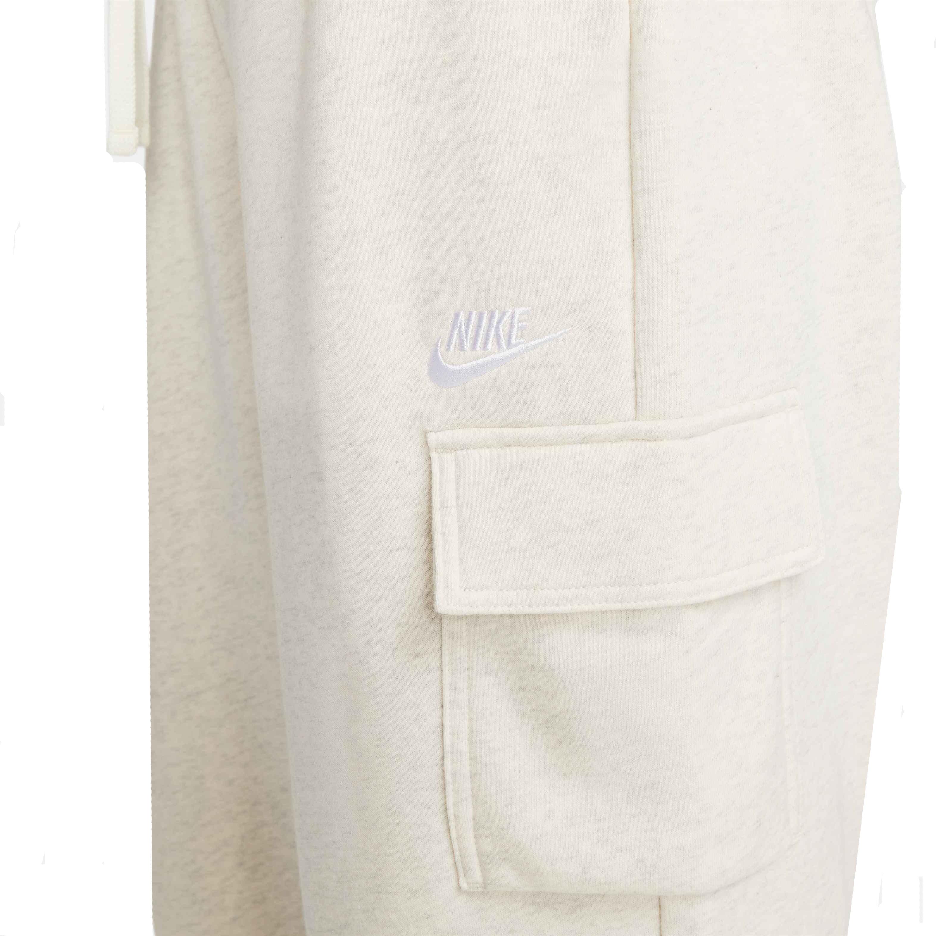 Nike Women's Sportswear Club Fleece Mid-Rise Cargo Pants - BROWN Thumbnail View 4