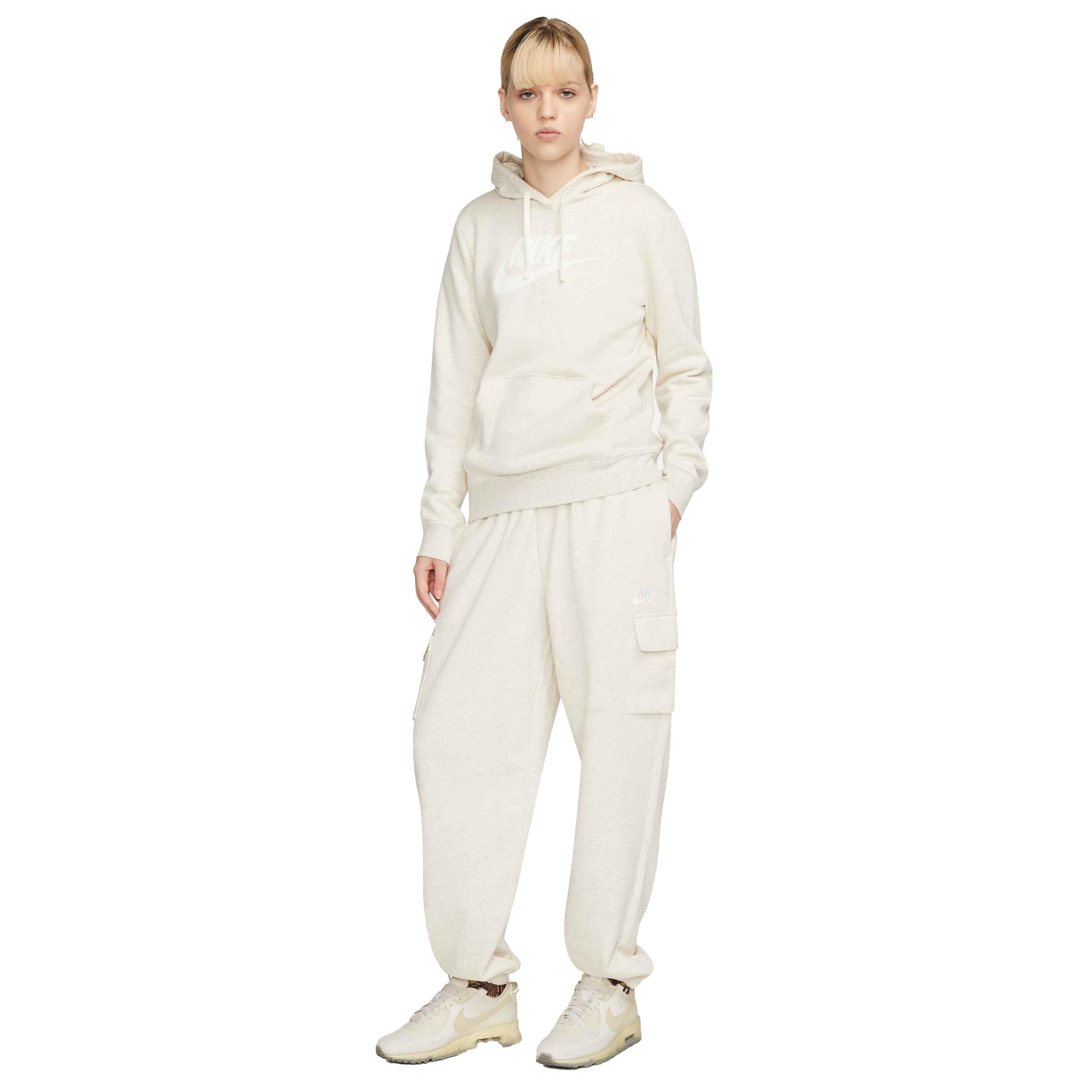 Nike Women's Sportswear Club Fleece Mid-Rise Cargo Pants - BROWN Thumbnail View 6