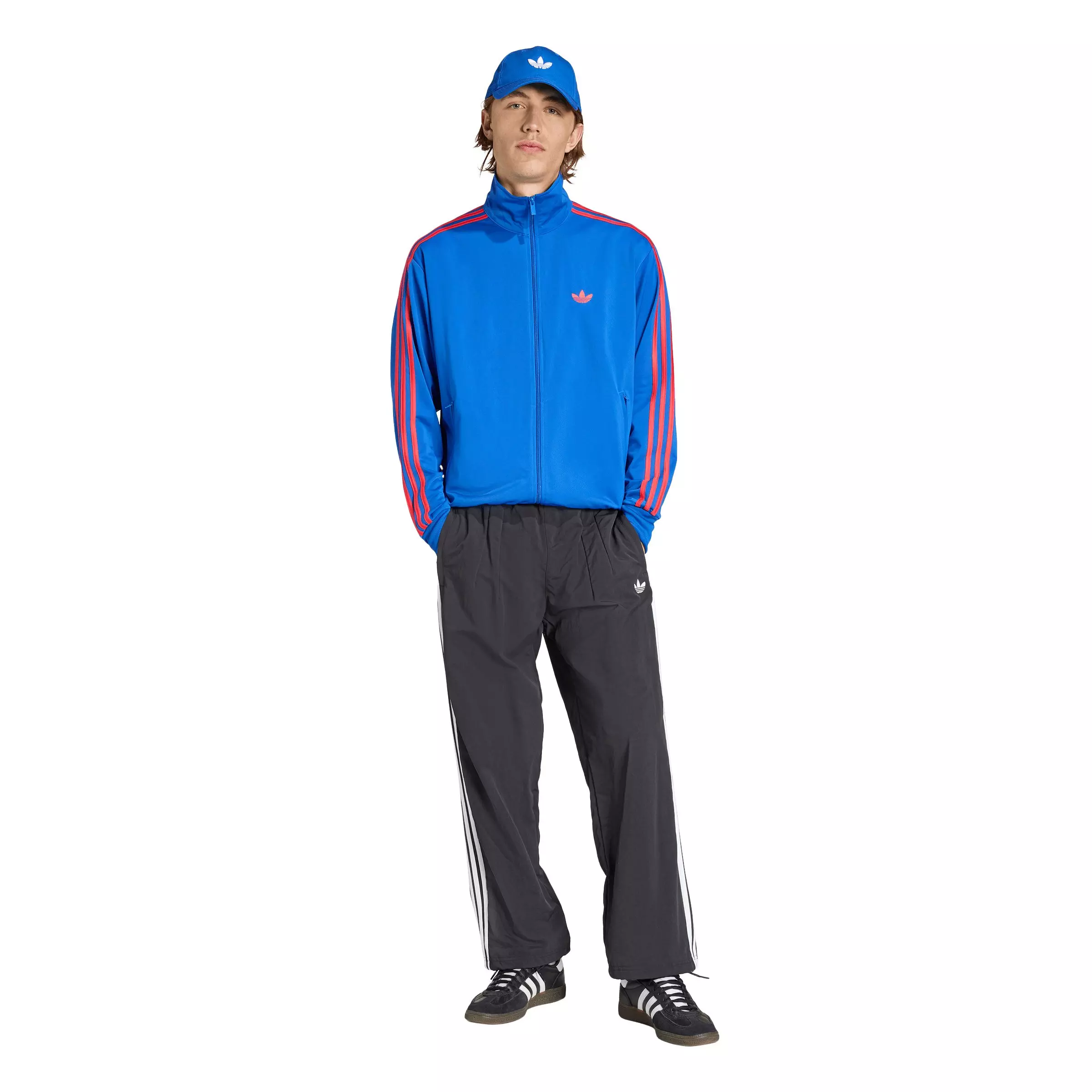 adidas Originals Men's Firebird Track Top - Blue - BLUE