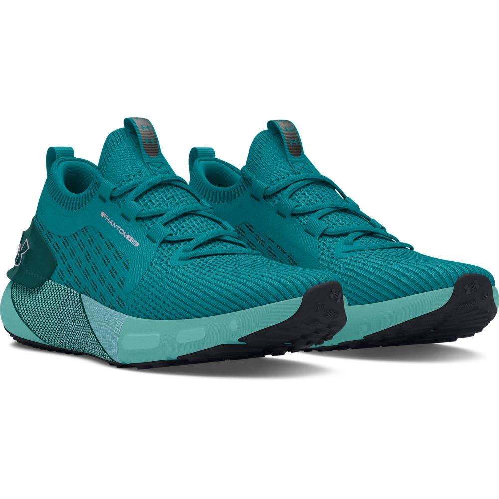 Under Armour HOVR Phantom 3 SE "Circuit Teal/Hydro Teal/Purple Ace" Women's Running Shoe - TEAL/TEAL/PURPLE Thumbnail View 3