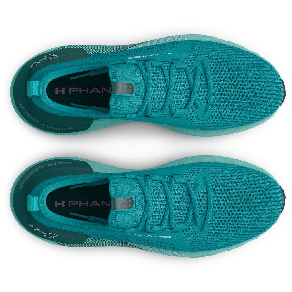 Under Armour HOVR Phantom 3 SE "Circuit Teal/Hydro Teal/Purple Ace" Women's Running Shoe - TEAL/TEAL/PURPLE Thumbnail View 4