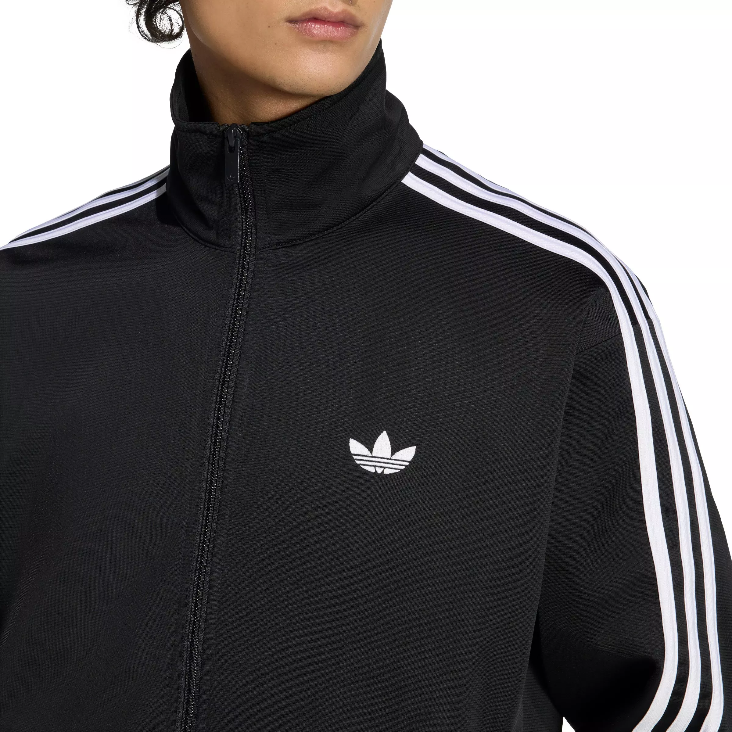 adidas Originals Men's Firebird Track Top -Black - BLACK