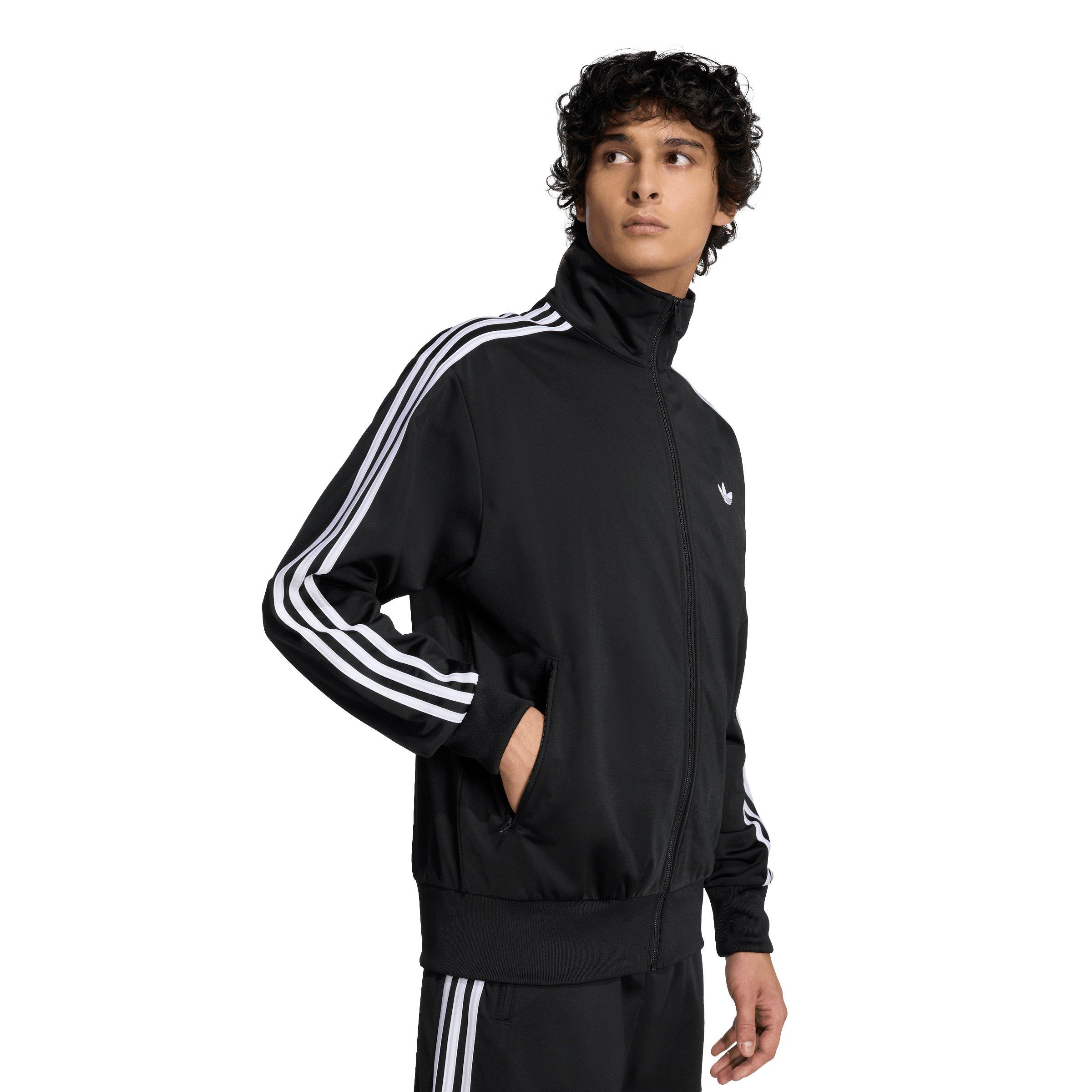 adidas Originals Men's Firebird Track Top - Black - BLACK Thumbnail View 4