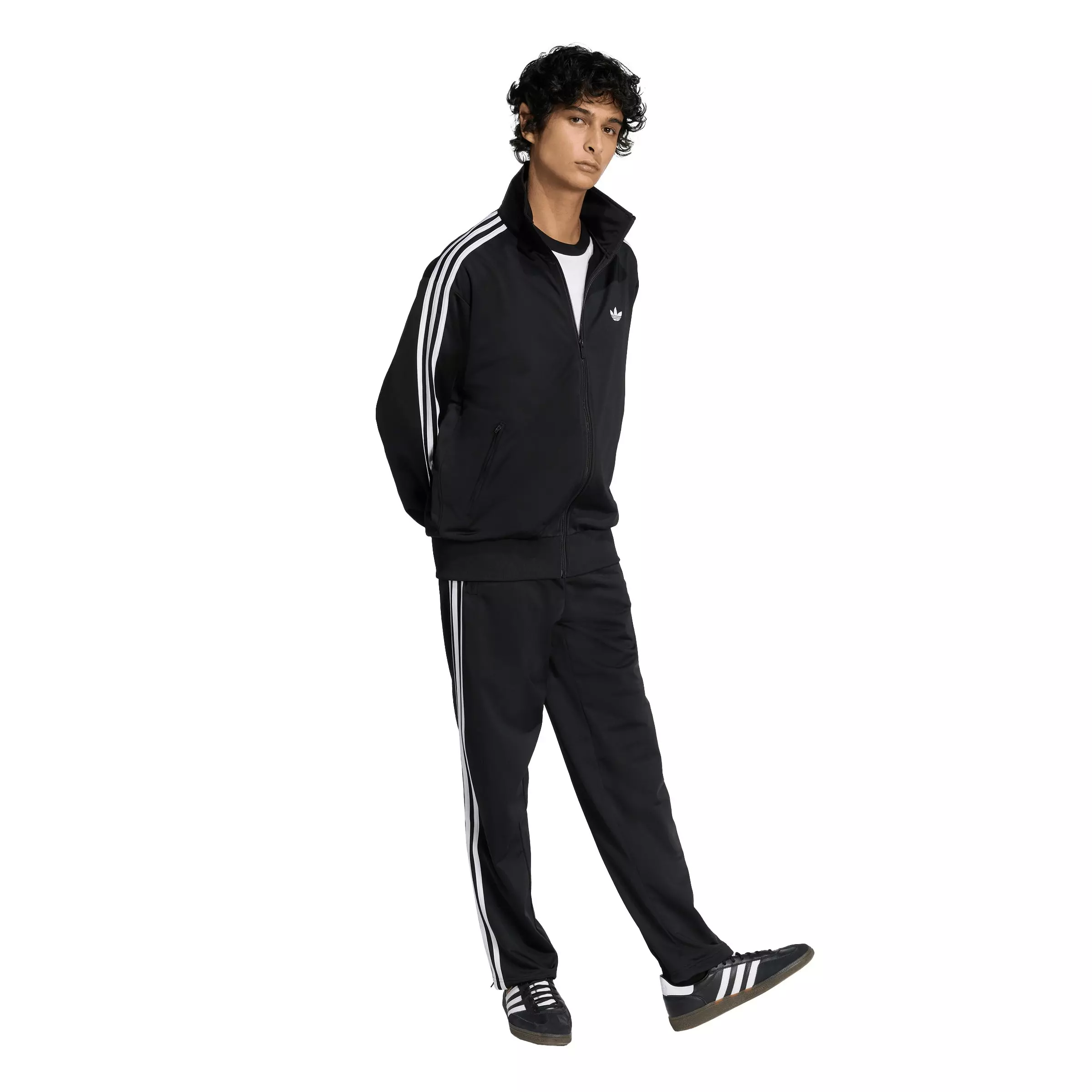 adidas Originals Men's Firebird Track Top - Black - BLACK