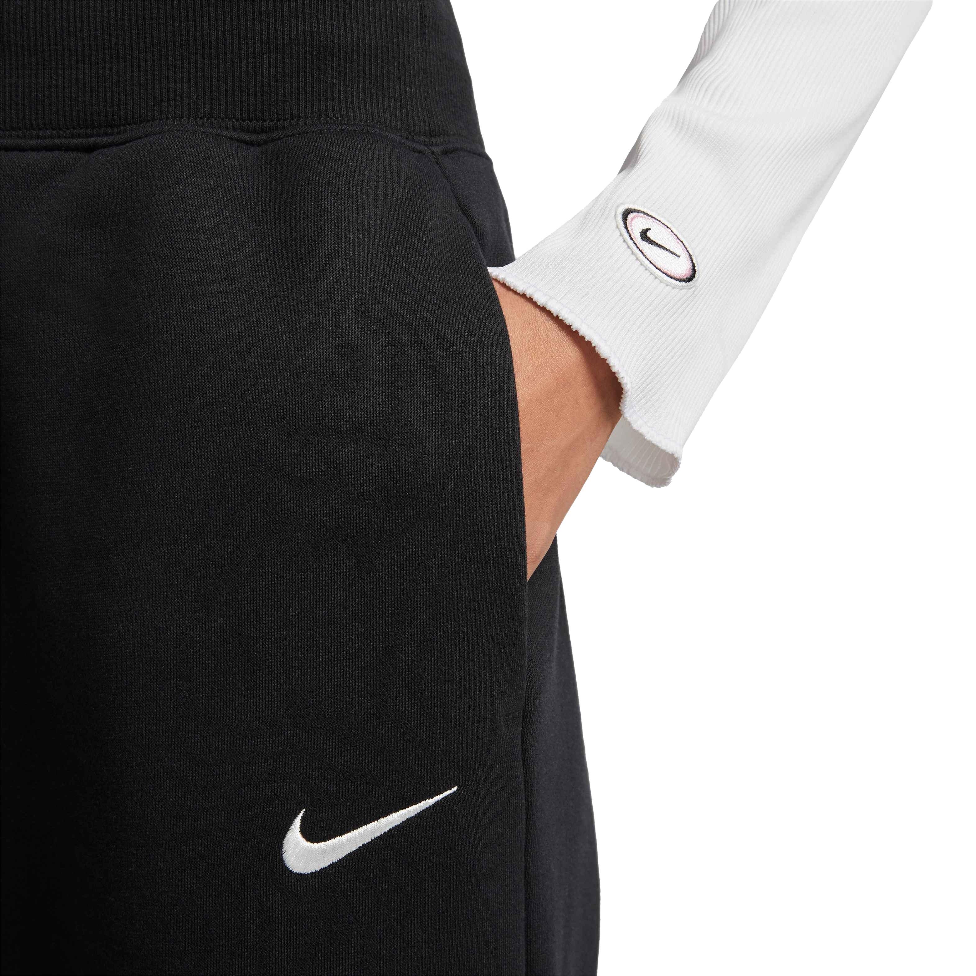 Nike WMNS Phoenix Fleece High-Waisted Wide-Leg Sweatpants Brown