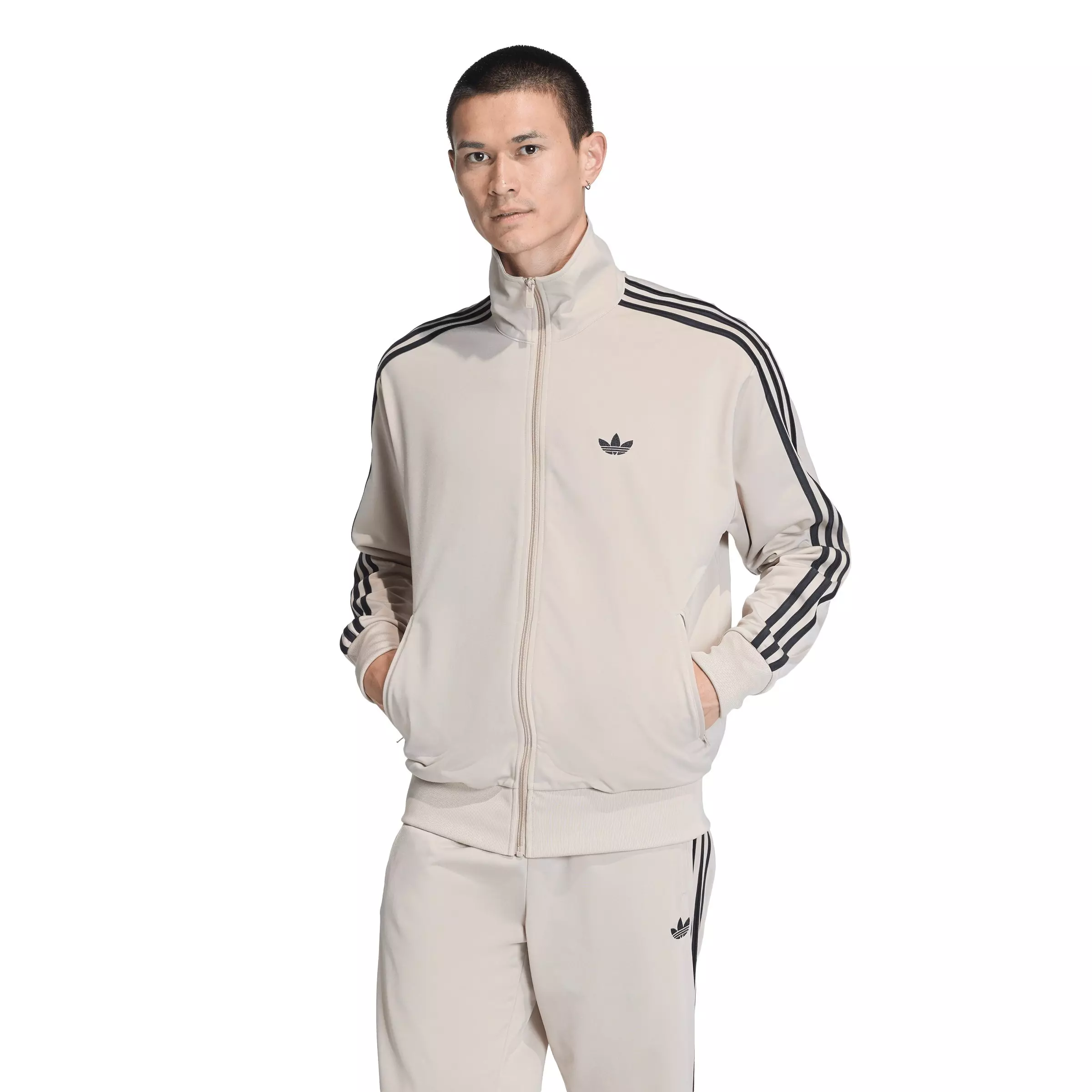 adidas Originals Men's Firebird Track Top - Khaki - KHAKI