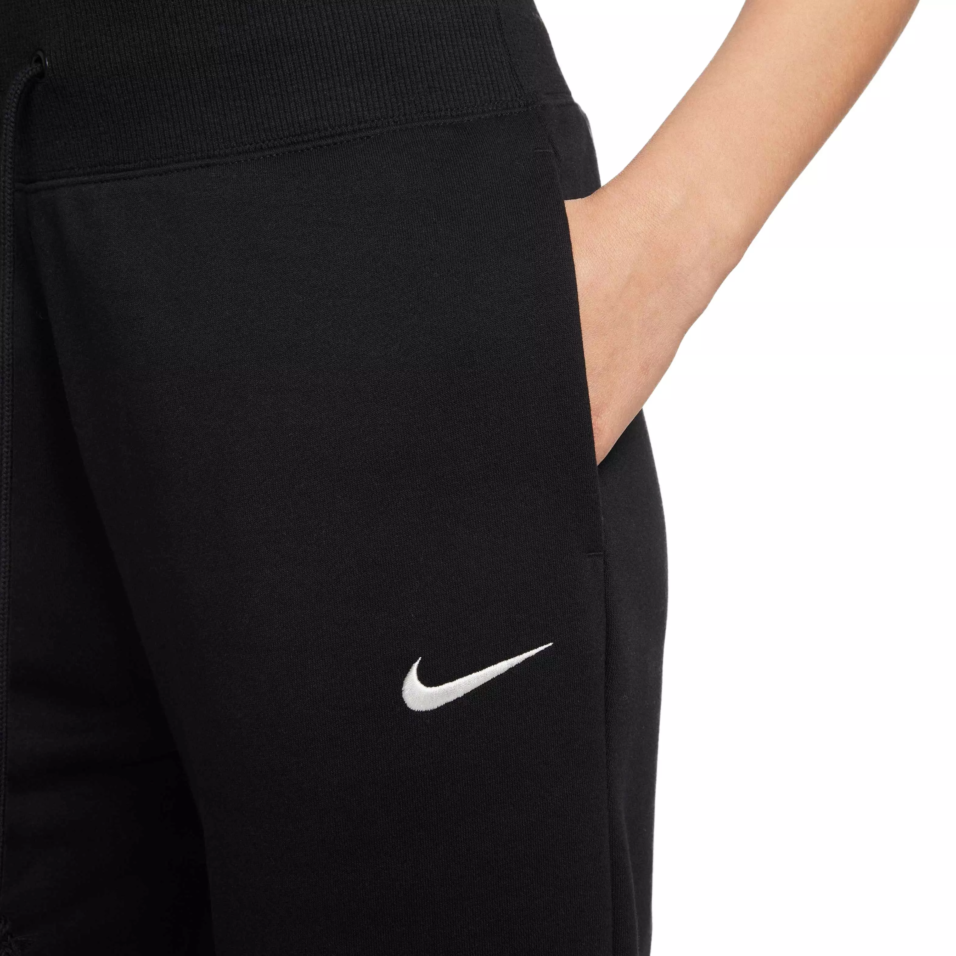 Nike Women's Sportswear Phoenix Fleece High-Waisted Joggers - BLACK