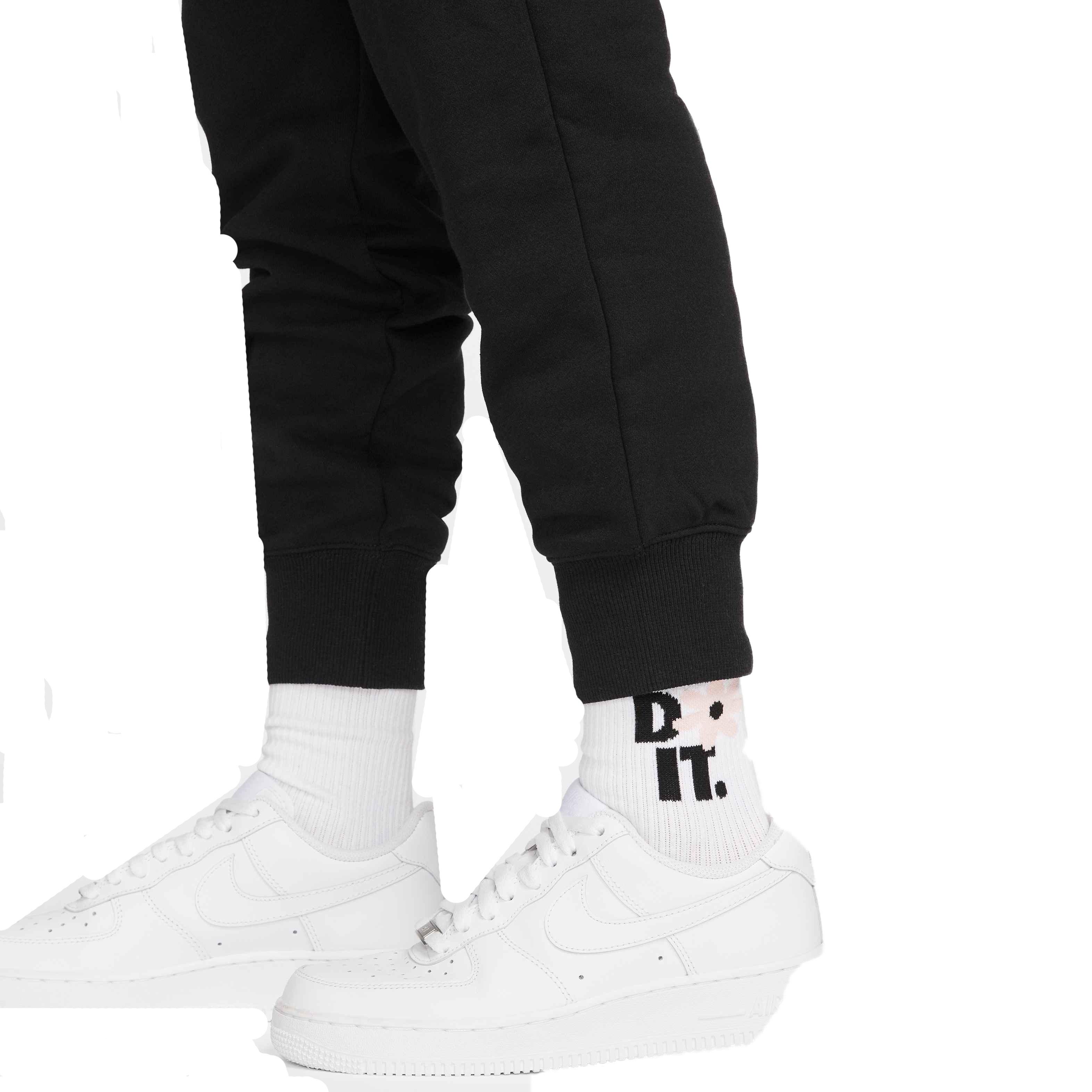 Nike Women's Sportswear Phoenix Fleece High-Waisted Joggers - BLACK Thumbnail View 4