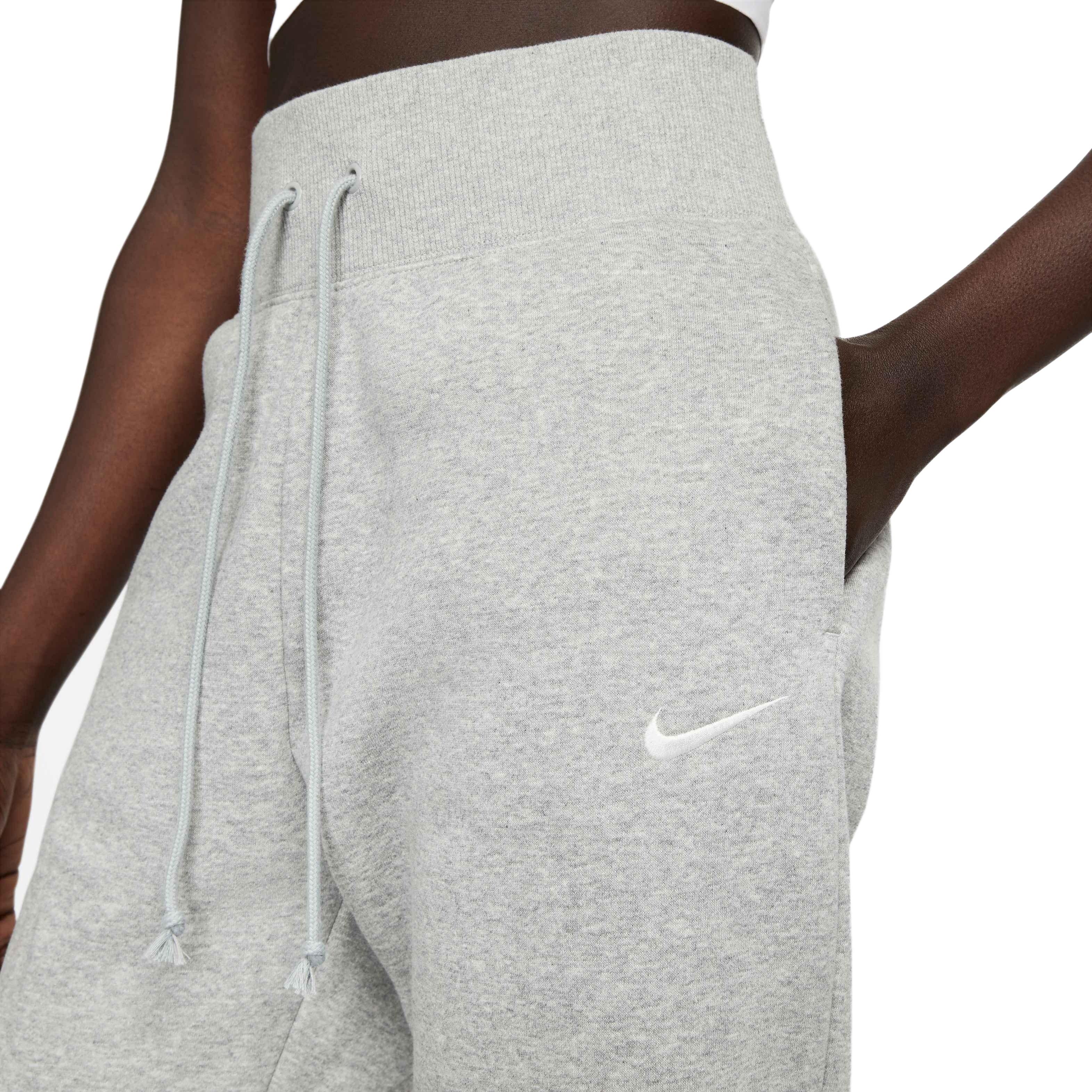 Nike Women's Sportswear Phoenix Fleece High-Waisted Joggers - GREY Thumbnail View 3