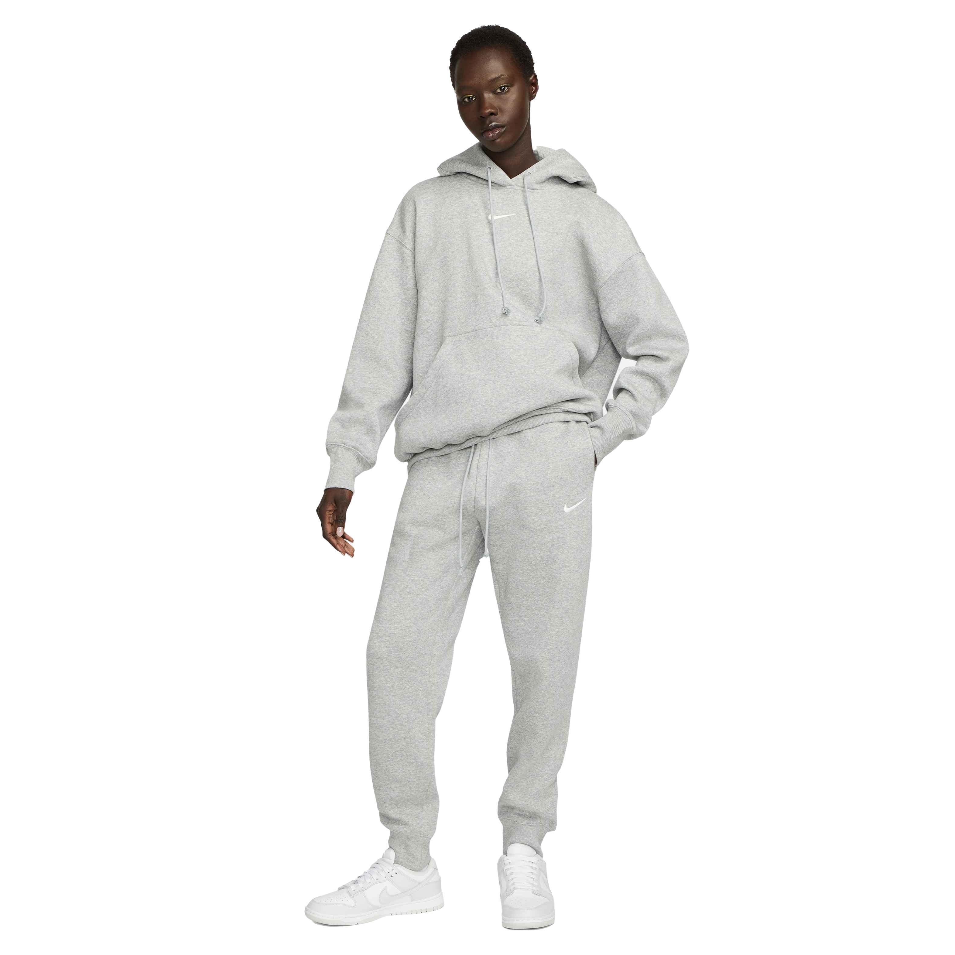 Nike Women's Sportswear Phoenix Fleece High-Waisted Joggers - GREY Thumbnail View 5