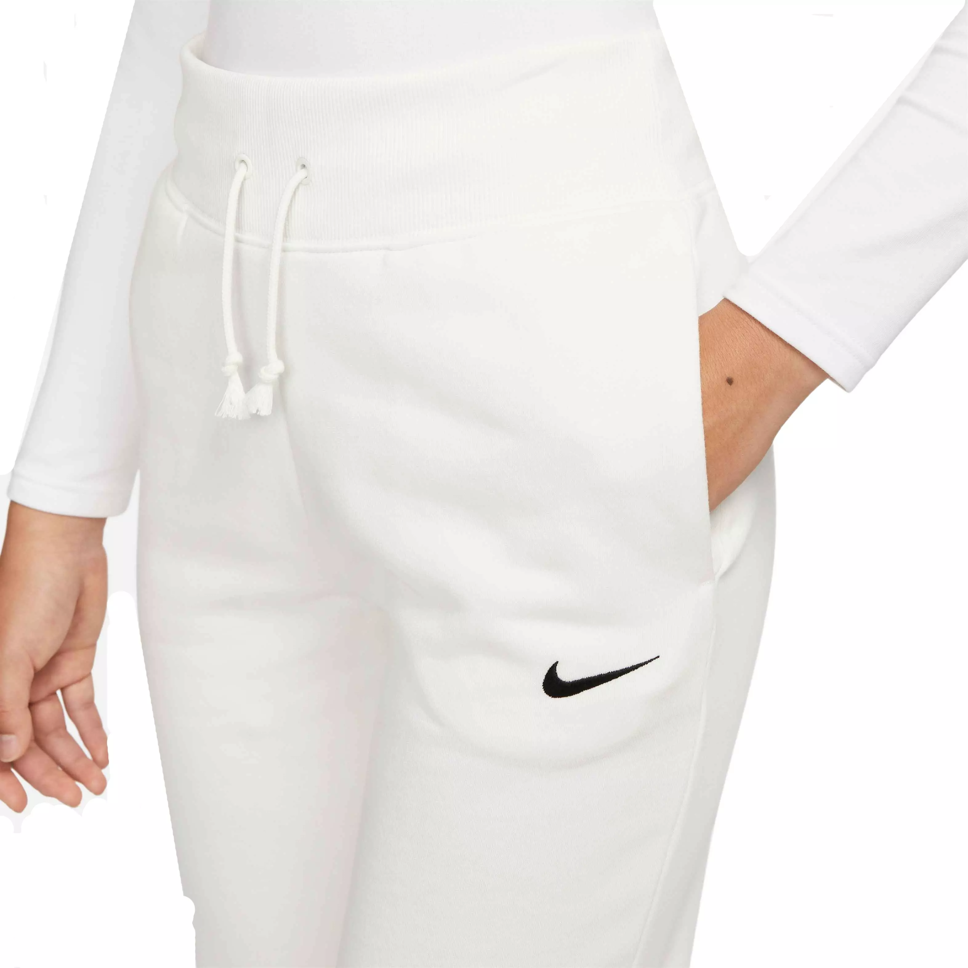 Nike Women's Sportswear Phoenix Fleece High-Waisted Joggers - BLACK