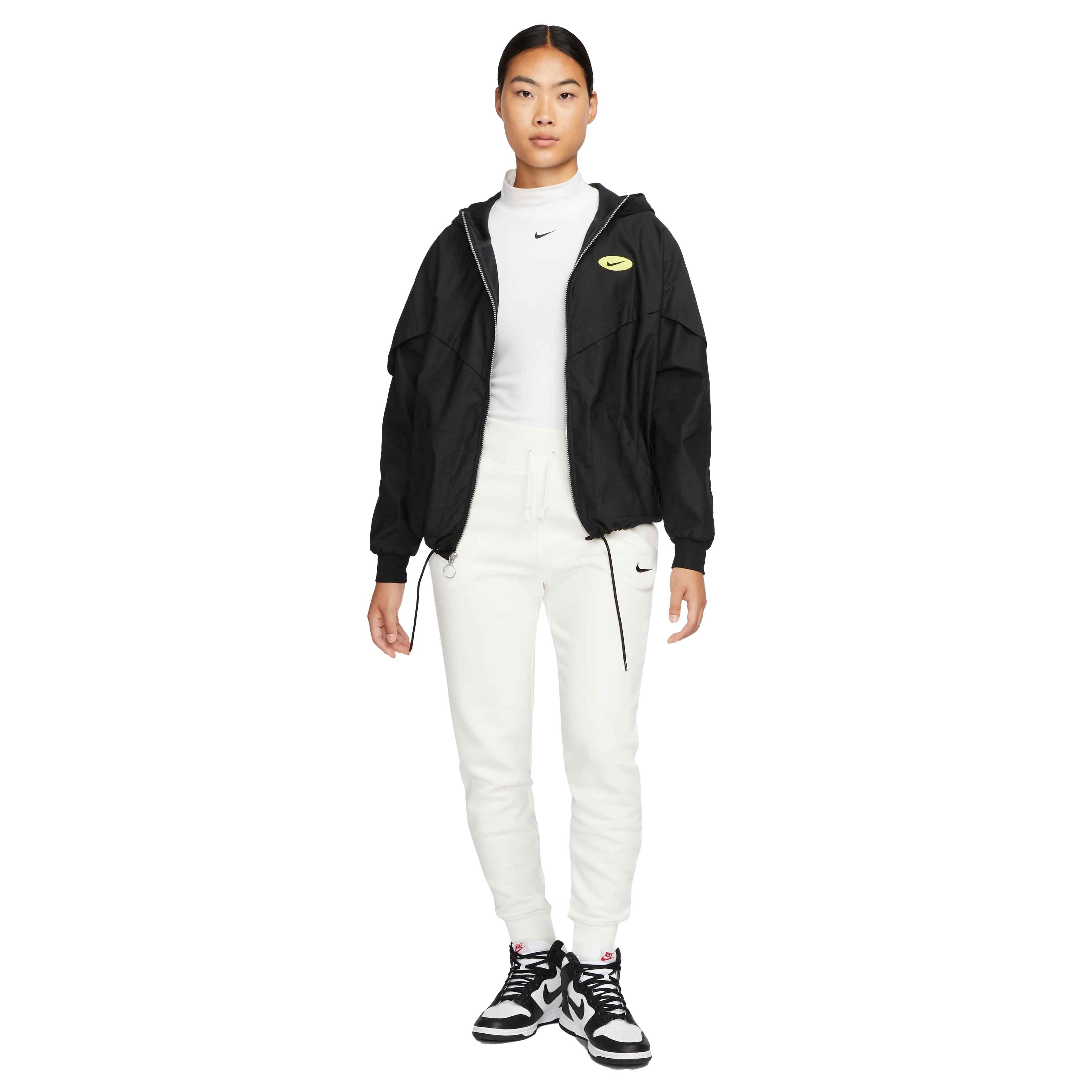 Nike Women's Sportswear Phoenix Fleece High-Waisted Joggers - BLACK Thumbnail View 5