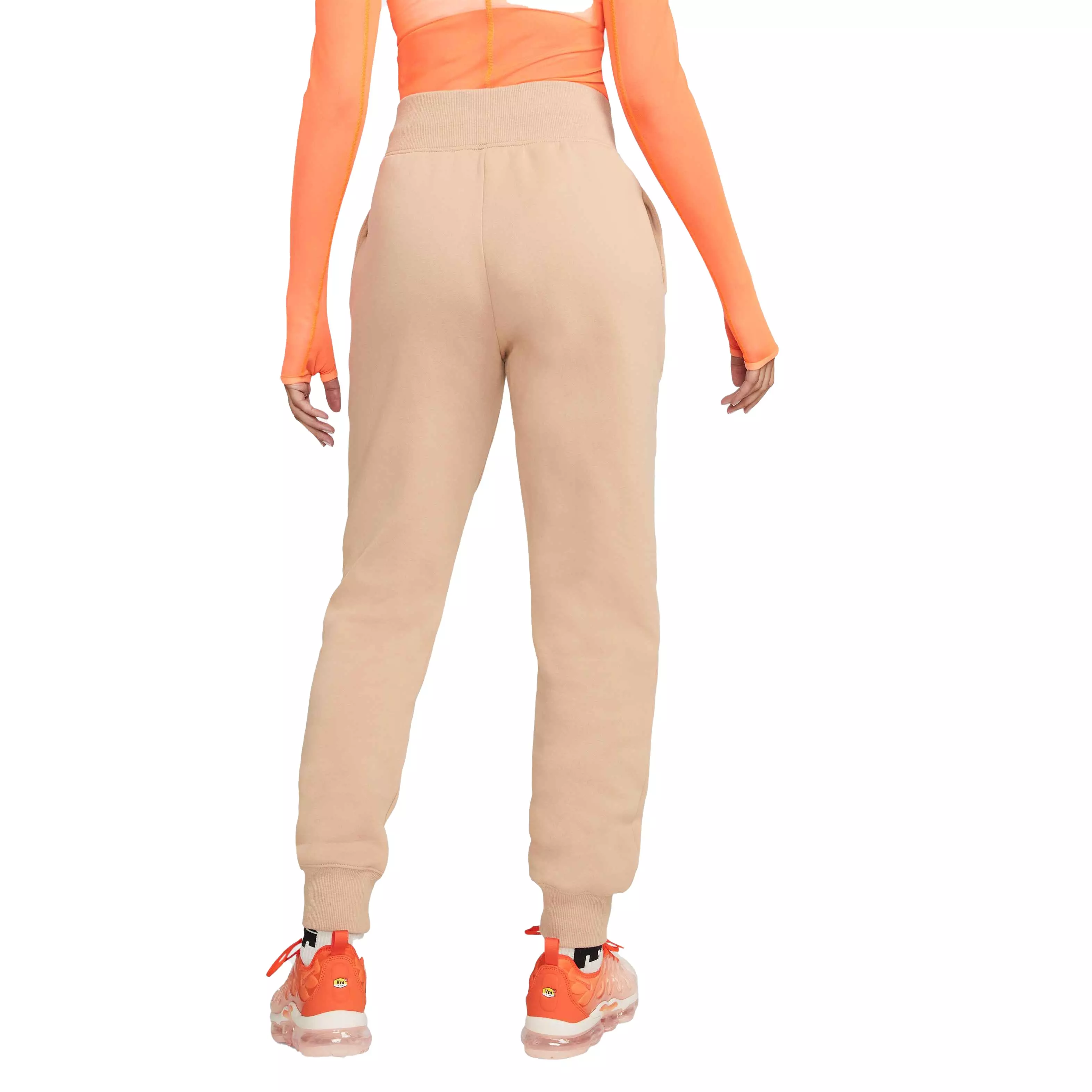 Nike Women's Sportswear Phoenix Fleece High-Waisted Joggers - BROWN