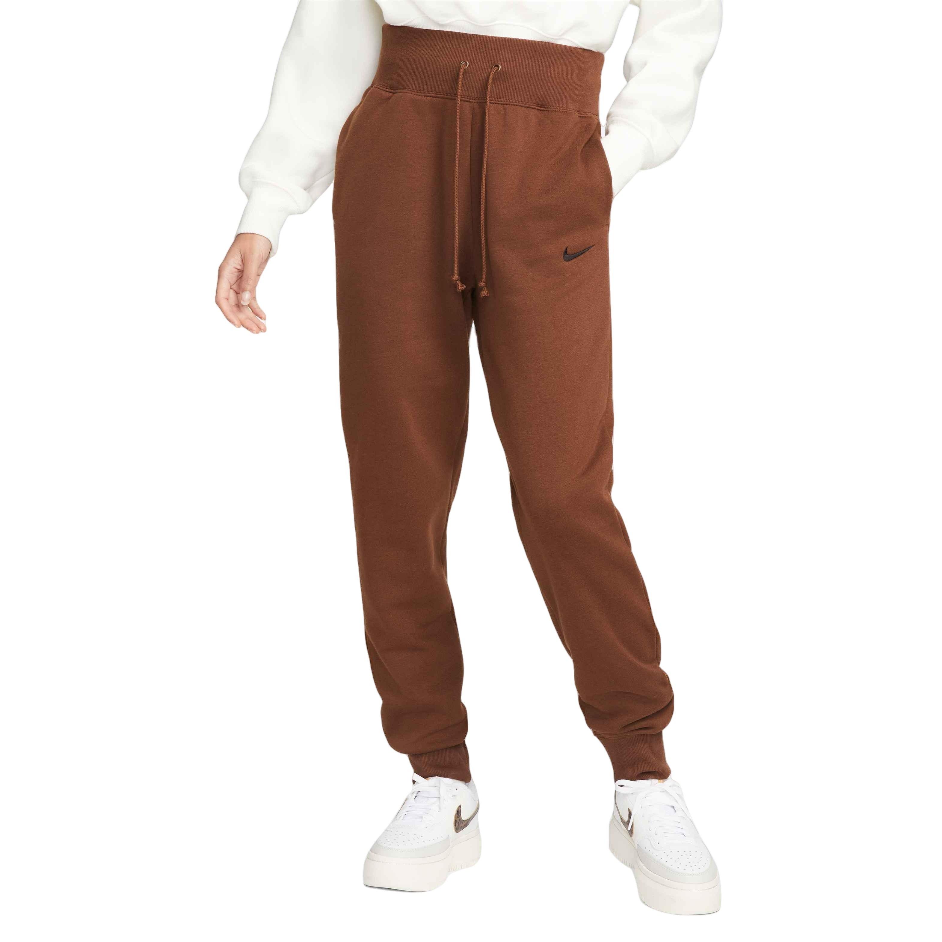 Nike Women's Sportswear Phoenix Fleece High-Waisted Joggers - CHOCOLATE Thumbnail View 1