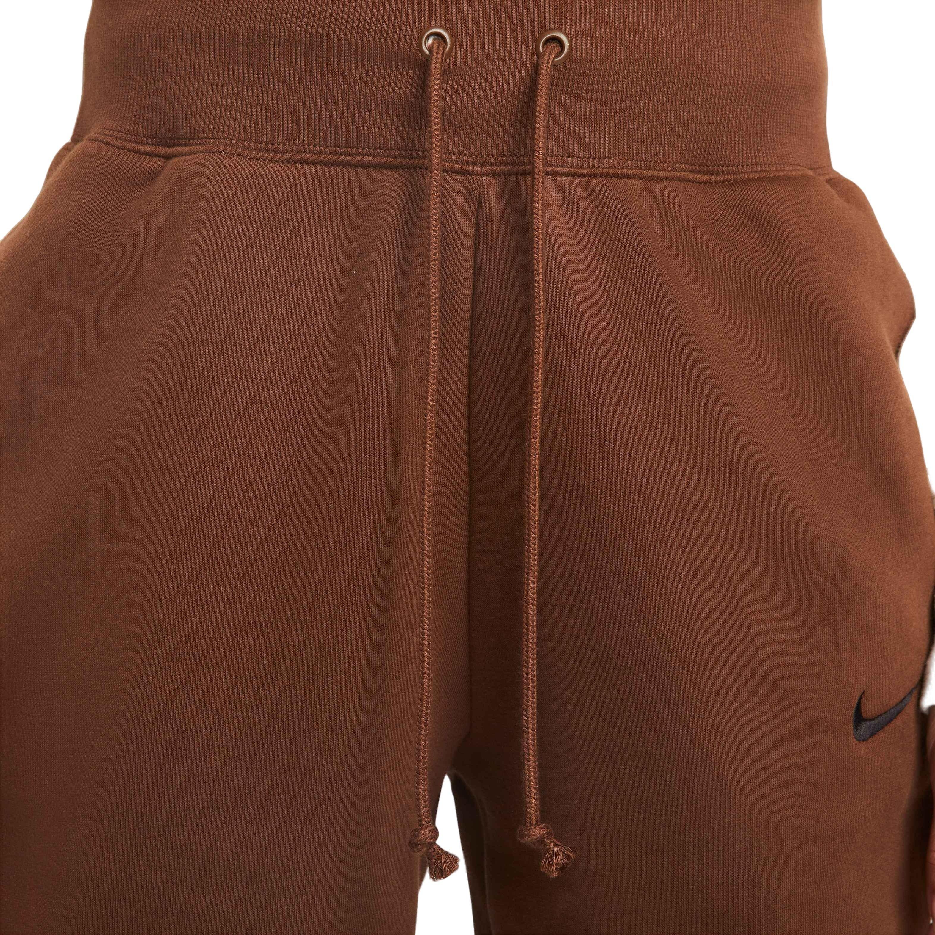 Nike Women's Sportswear Phoenix Fleece High-Waisted Joggers - CHOCOLATE Thumbnail View 3
