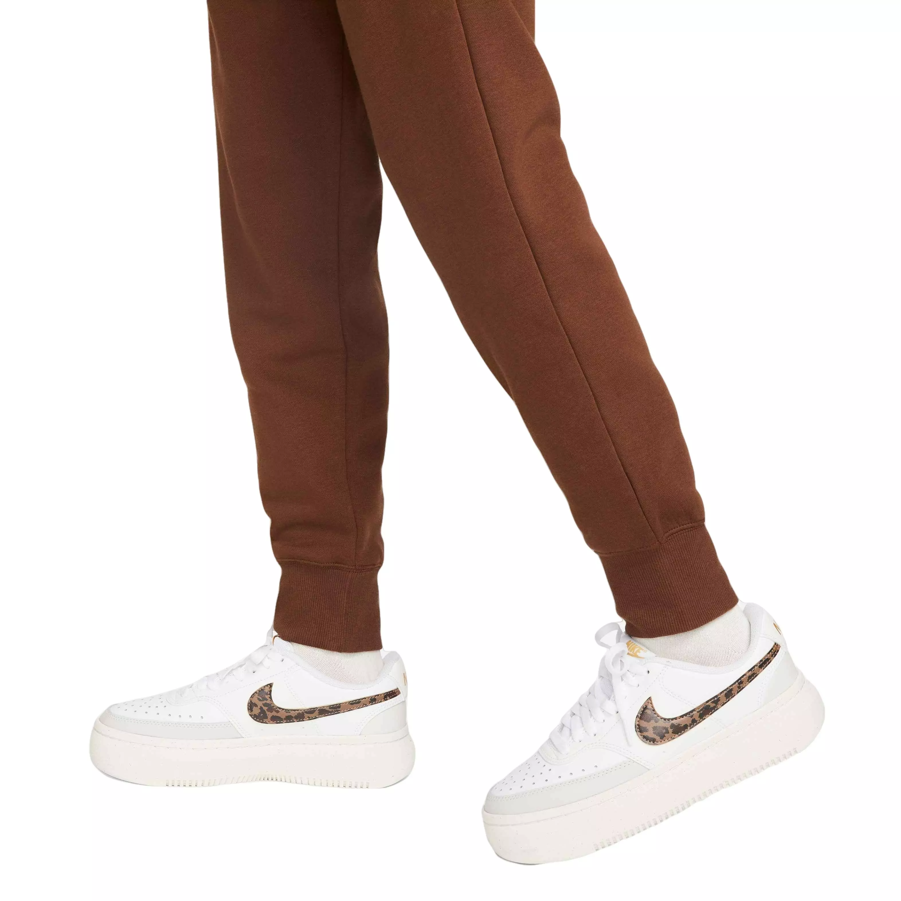 Nike Women's Sportswear Phoenix Fleece High-Waisted Joggers - CHOCOLATE