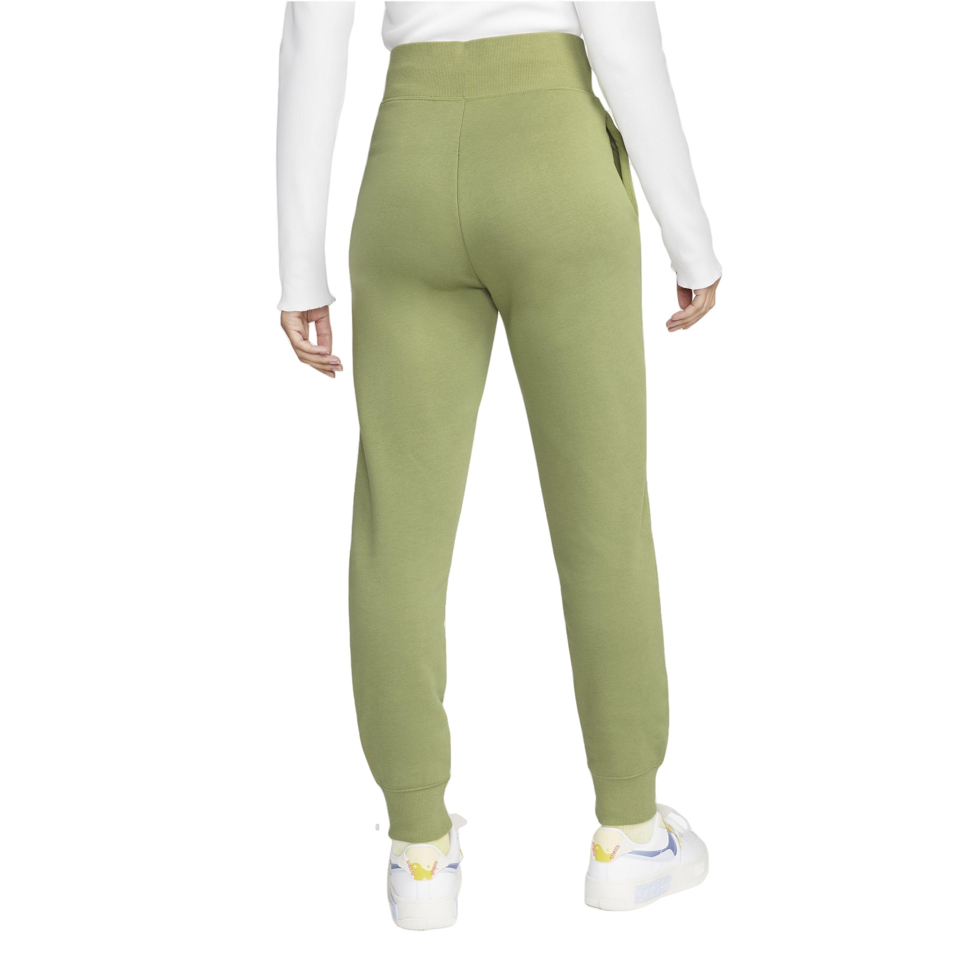 Nike Women's Sportswear Phoenix Fleece High-Waisted Joggers - DK GREEN Thumbnail View 2