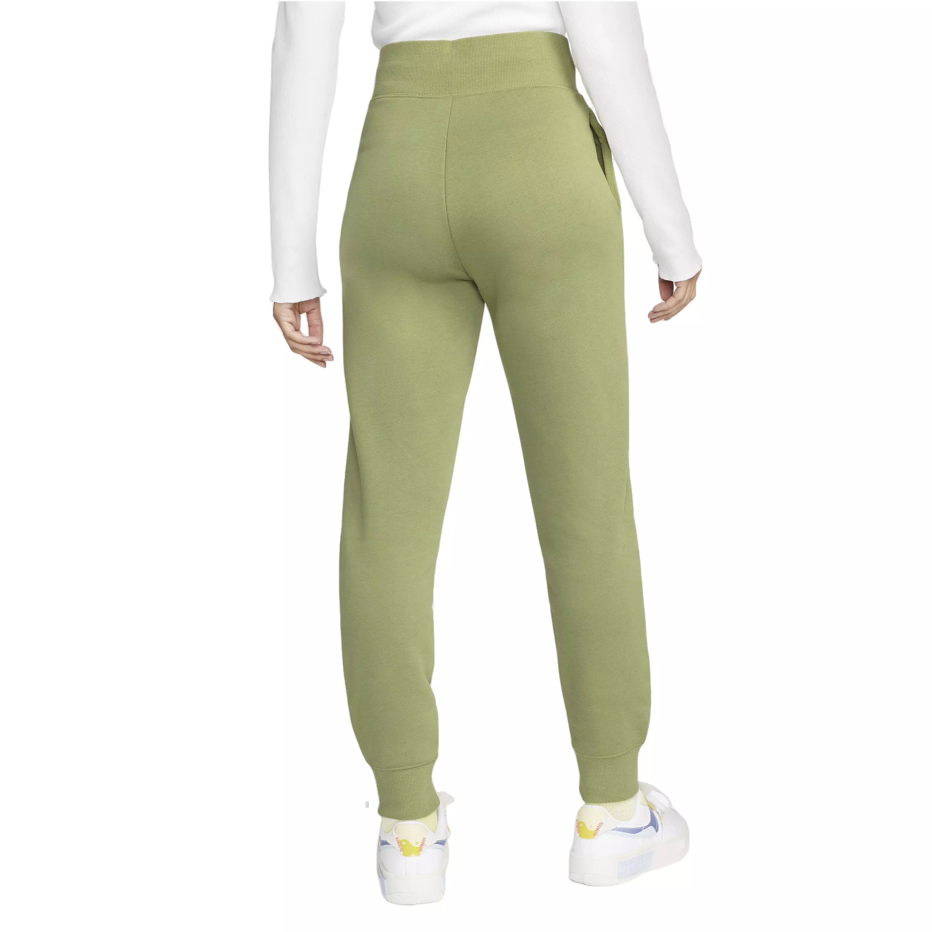 Nike Women's Sportswear Phoenix Fleece High-Waisted Joggers - DK GREEN