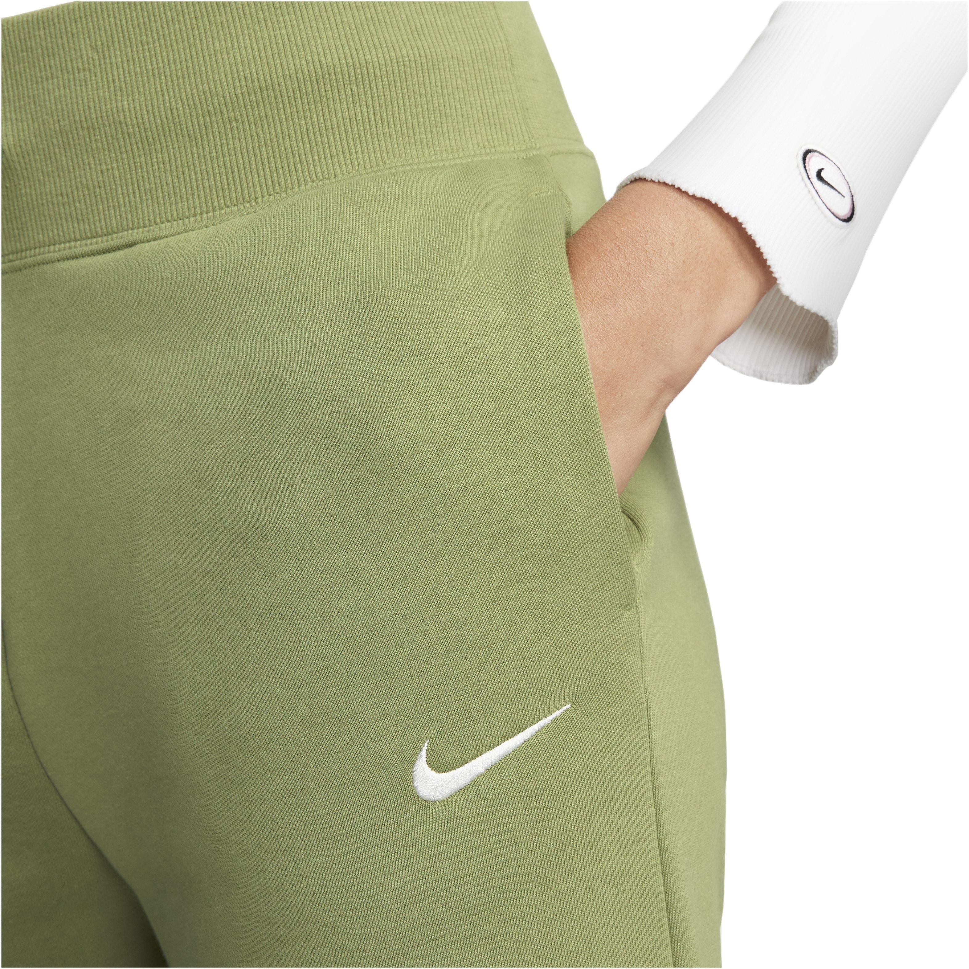 Nike Women's Sportswear Phoenix Fleece High-Waisted Joggers - DK GREEN Thumbnail View 3