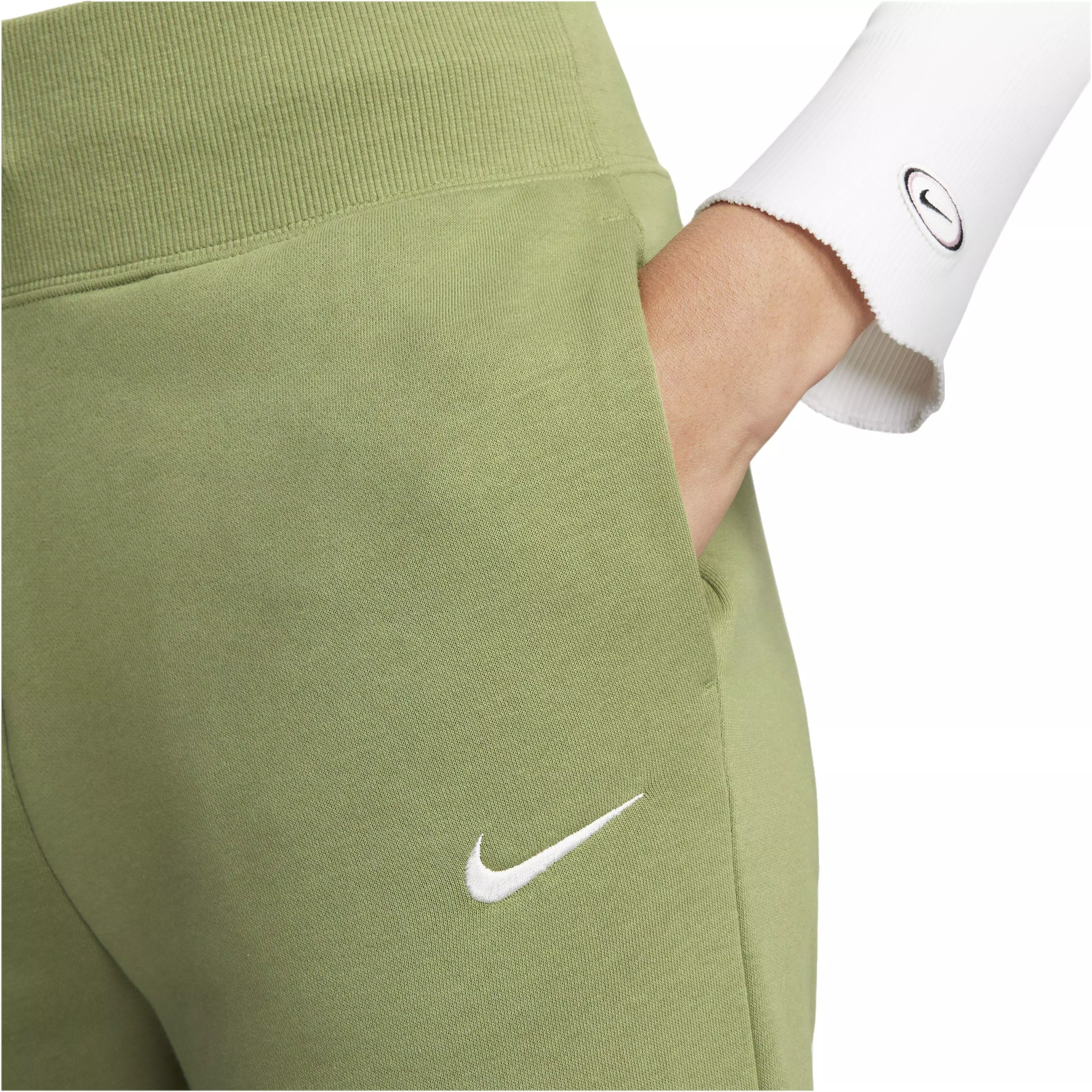 Nike Women's Sportswear Phoenix Fleece High-Waisted Joggers - DK GREEN