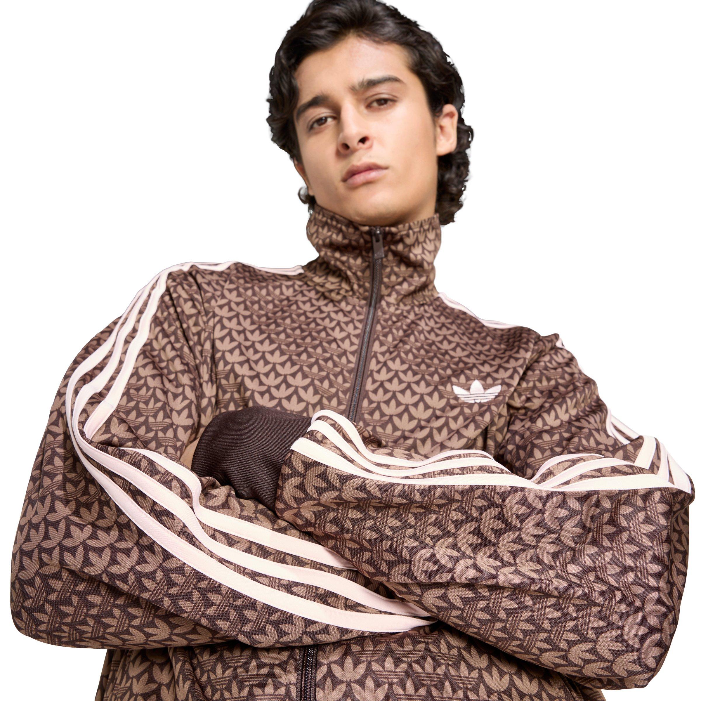 adidas Originals Men's Firebird Loose Monogram Track Top - Coffee - COFFEE Thumbnail View 3