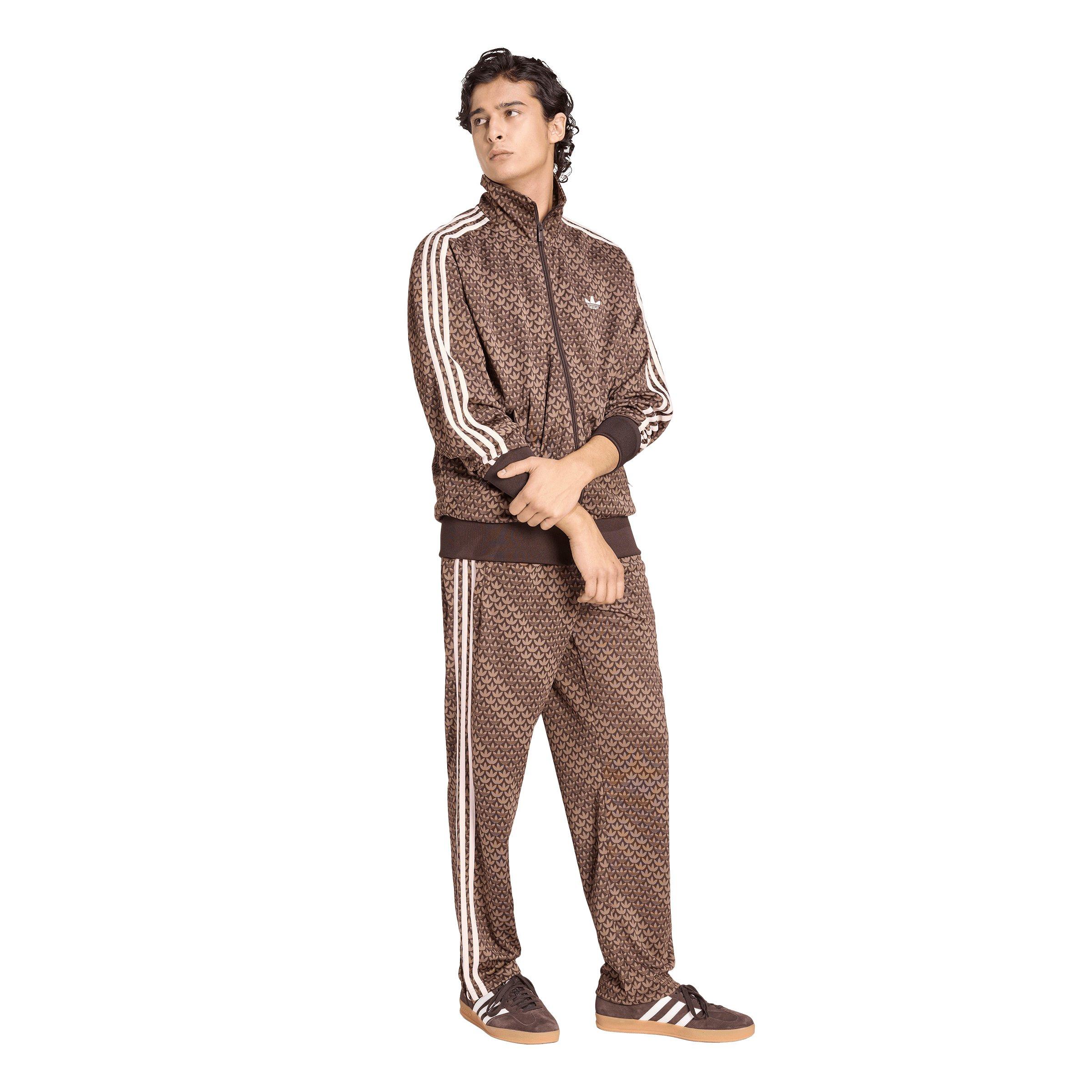 adidas Originals Men's Firebird Loose Monogram Track Top - Coffee - COFFEE Thumbnail View 5