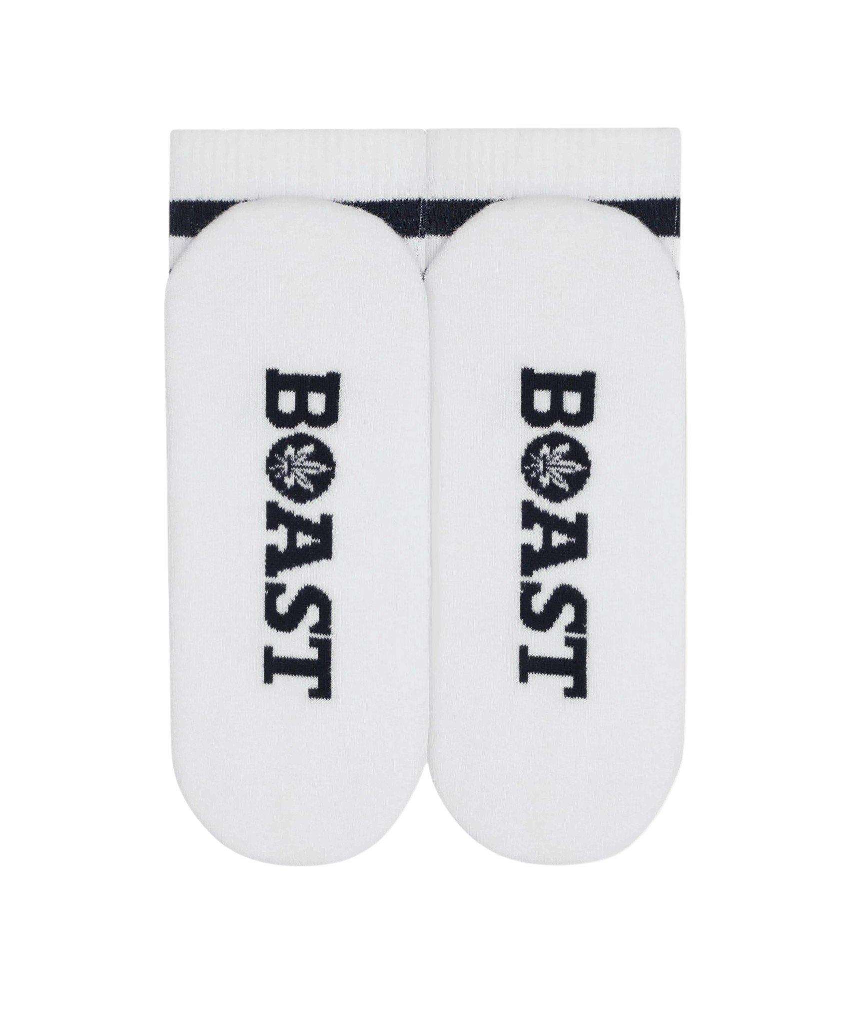 Boast Retro Calf Sock -3 Pack - White/Red/Navy - WHITE/RED/NAVY