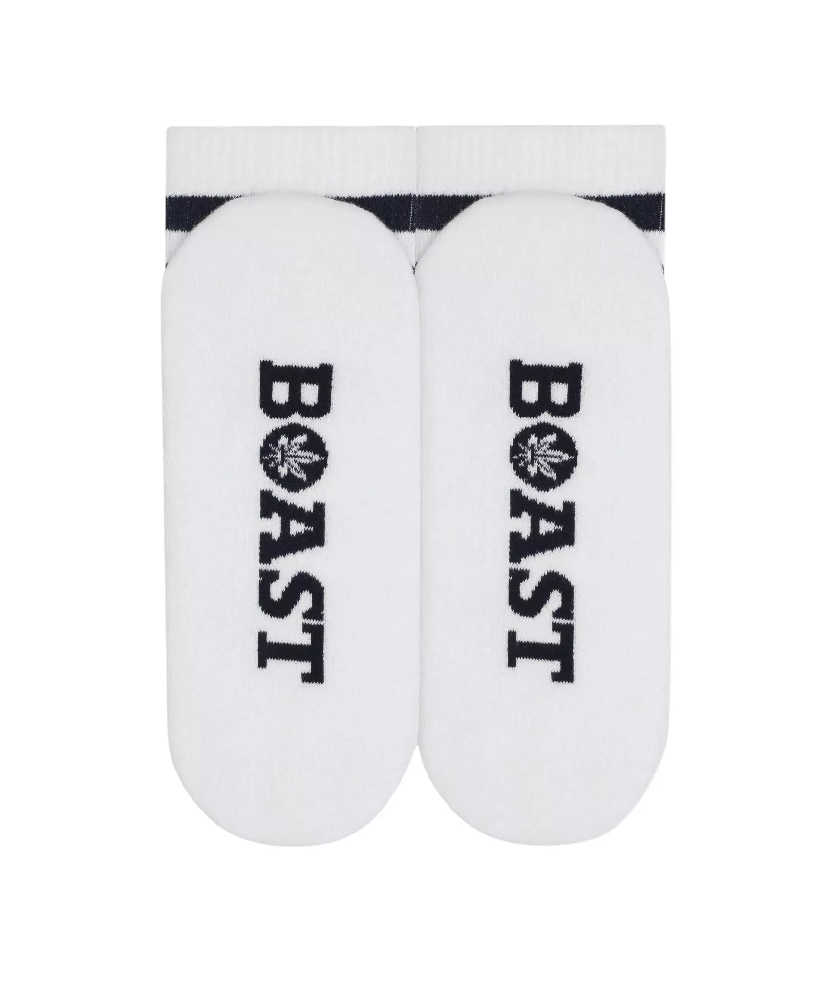 Boast Retro Calf Sock -3 Pack - White/Navy - WHITE/NAVY