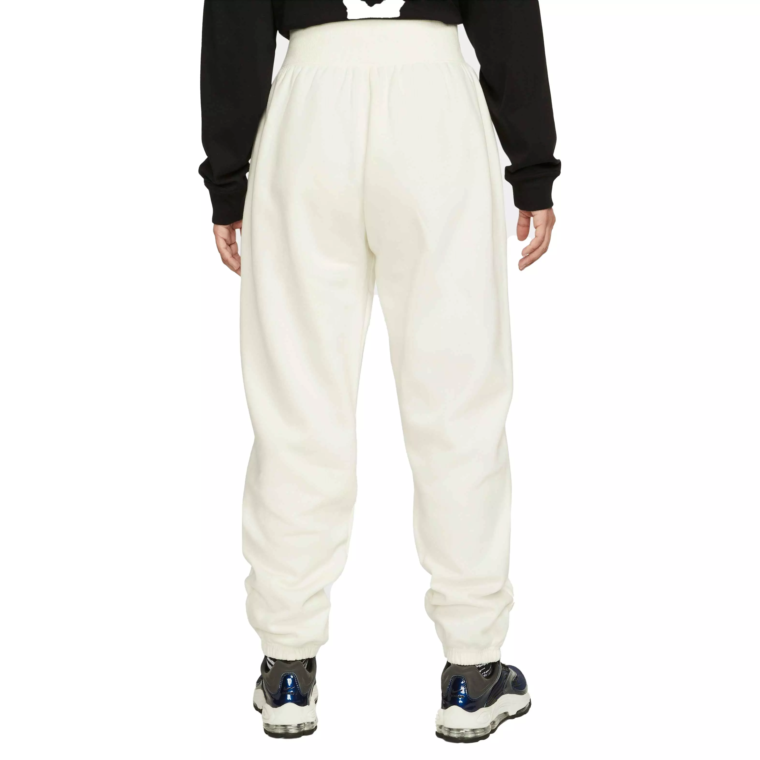 Nike Women's Sportswear Phoenix Fleece High-Waisted Oversized Sweatpants - BLACK