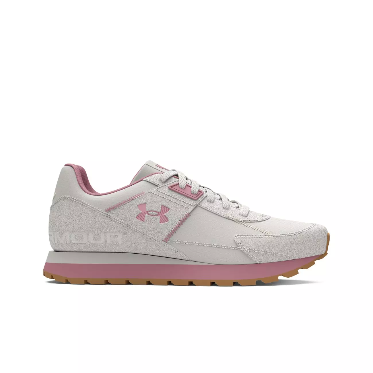Under Armour Essential Runner "White Clay/Pink Elixir" Women's Running Shoe - CLAY/PINK