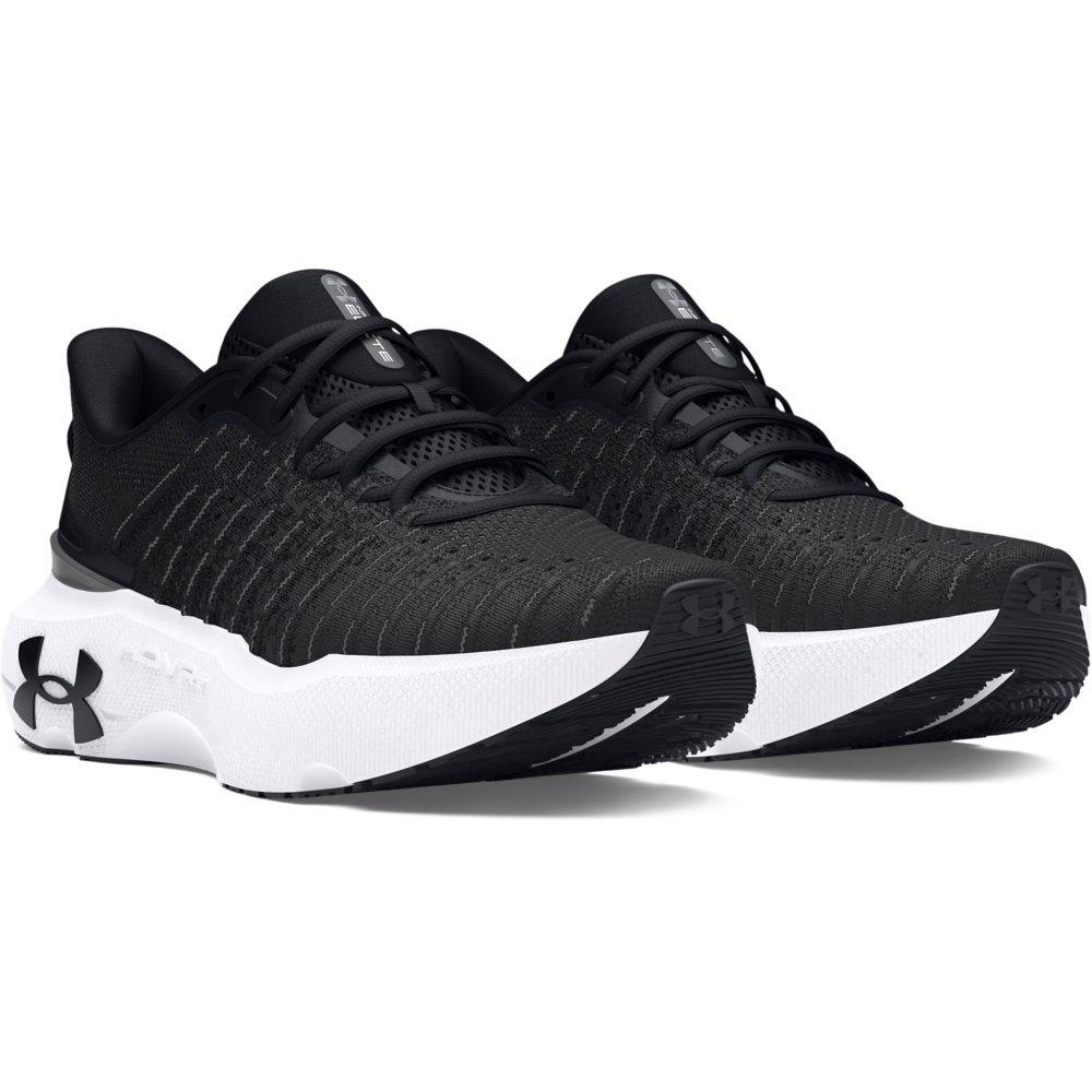 Under Armour Infinite Elite "Black/Anthracite/Castlerock" Women's Running Shoe - BLACK/ANTHRACITE/CASTLEROCK Thumbnail View 4