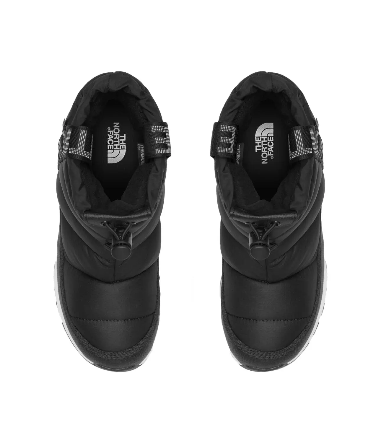 The North Face ThermoBall "TNF Black/TNF White" Grade School Boys' Pull-On Waterproof Boot - BLACK/WHITE