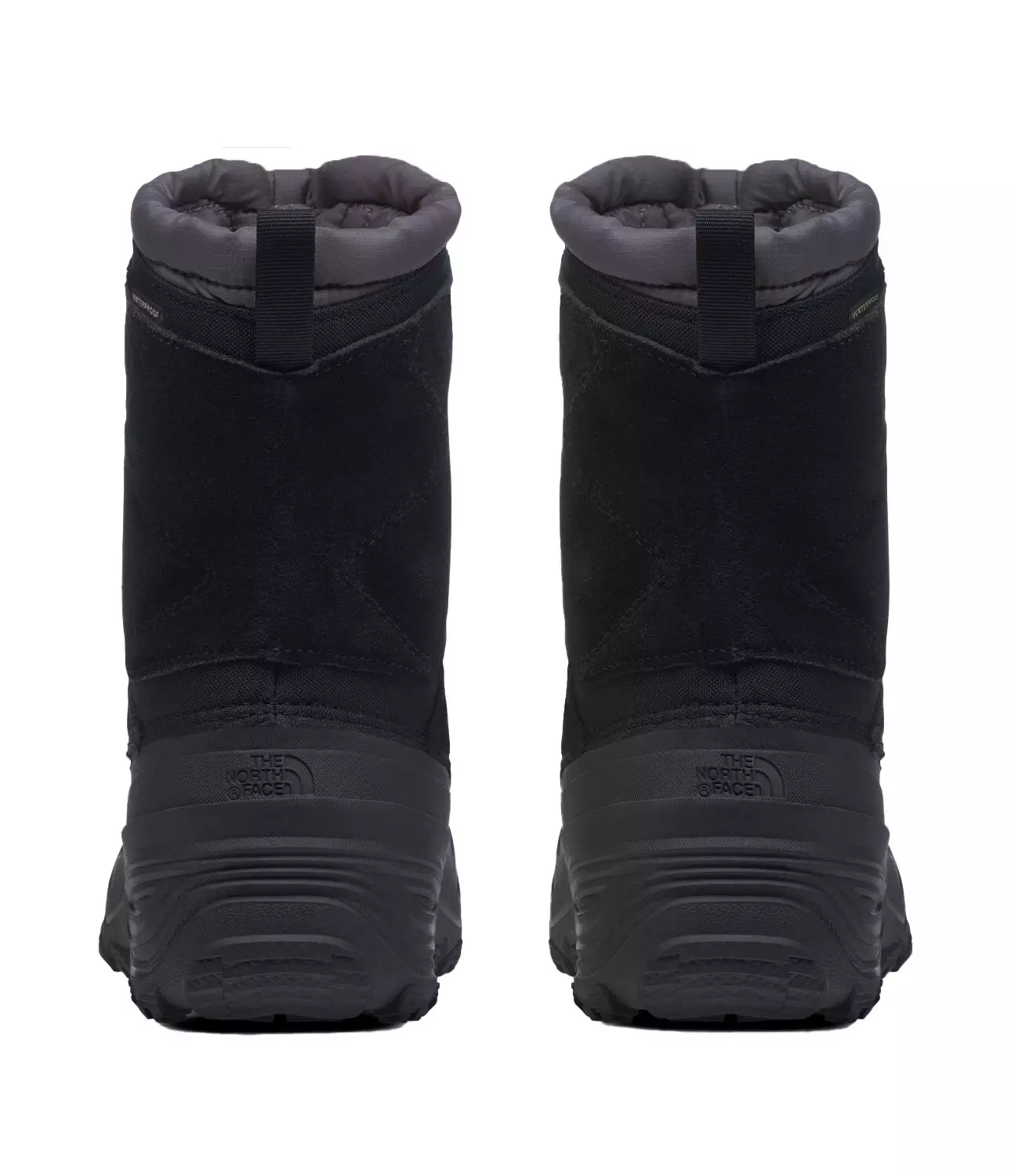 The North Face Alpenglow V "TNF Black/Vanadis Grey" Grade School Boys' Waterproof Boot - BLACK/GREY