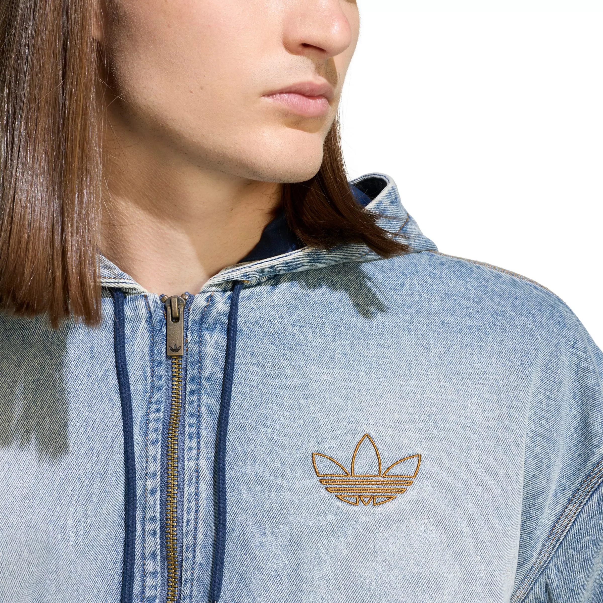 adidas Originals Men's Lt Denim Padded Jacket - INDIGO