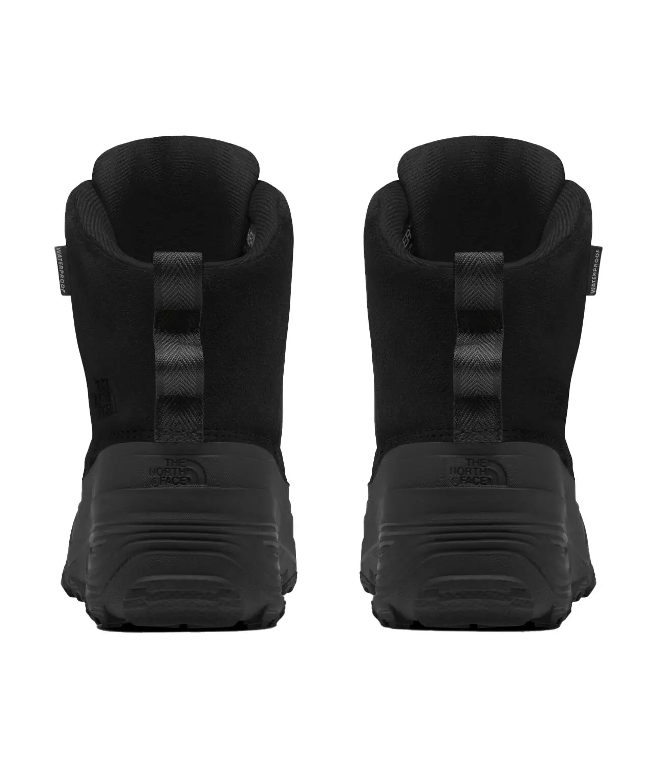 The North Face Chilkat V Lace "TNF Black/TNF Black" Grade School Boys' Waterproof Boot - BLACK/BLACK