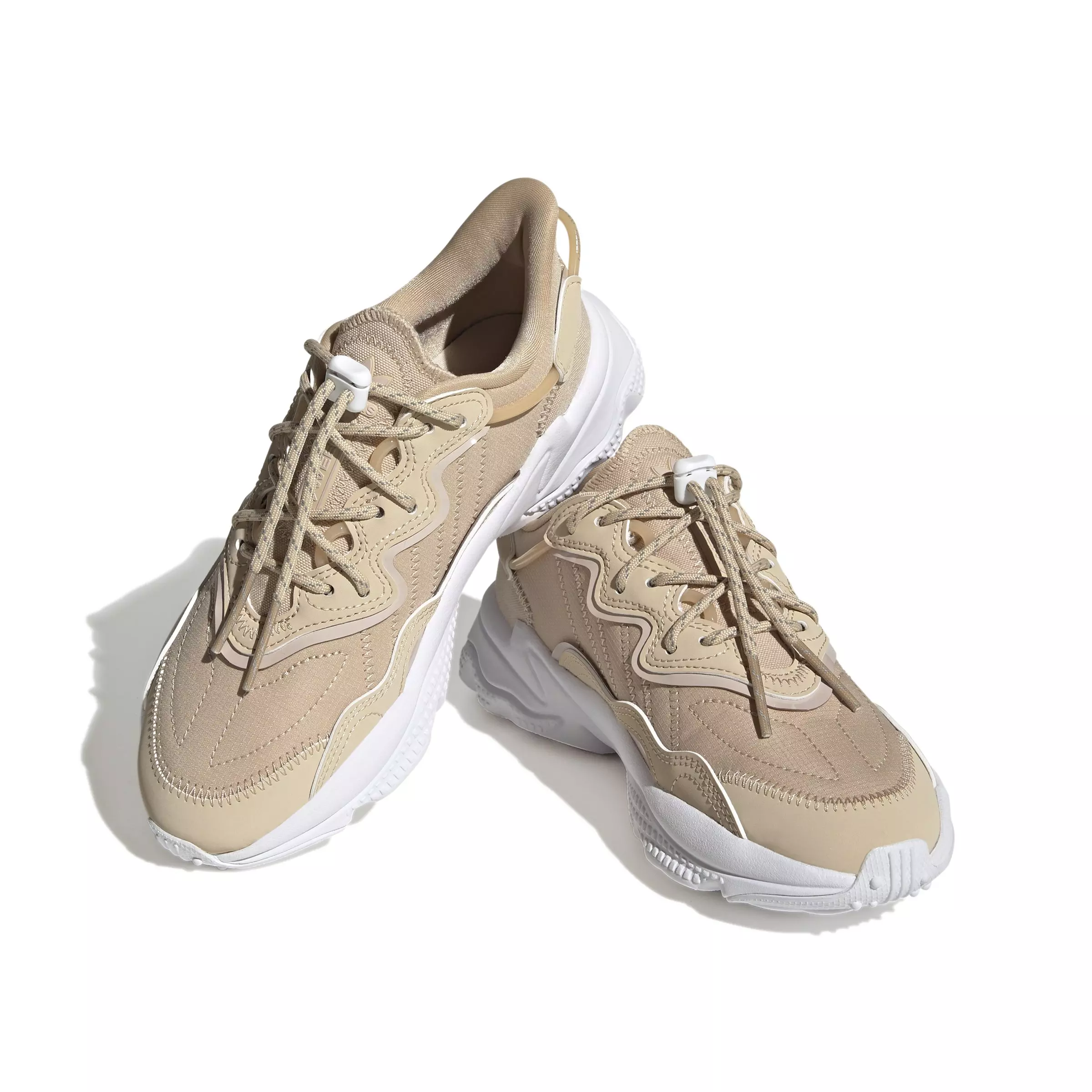 adidas Originals OZWEEGO "Mag Beige/Mag Beige/Wonder Taupe" Grade School Boys' Shoe - BEIGE/BEIGE/TAUPE