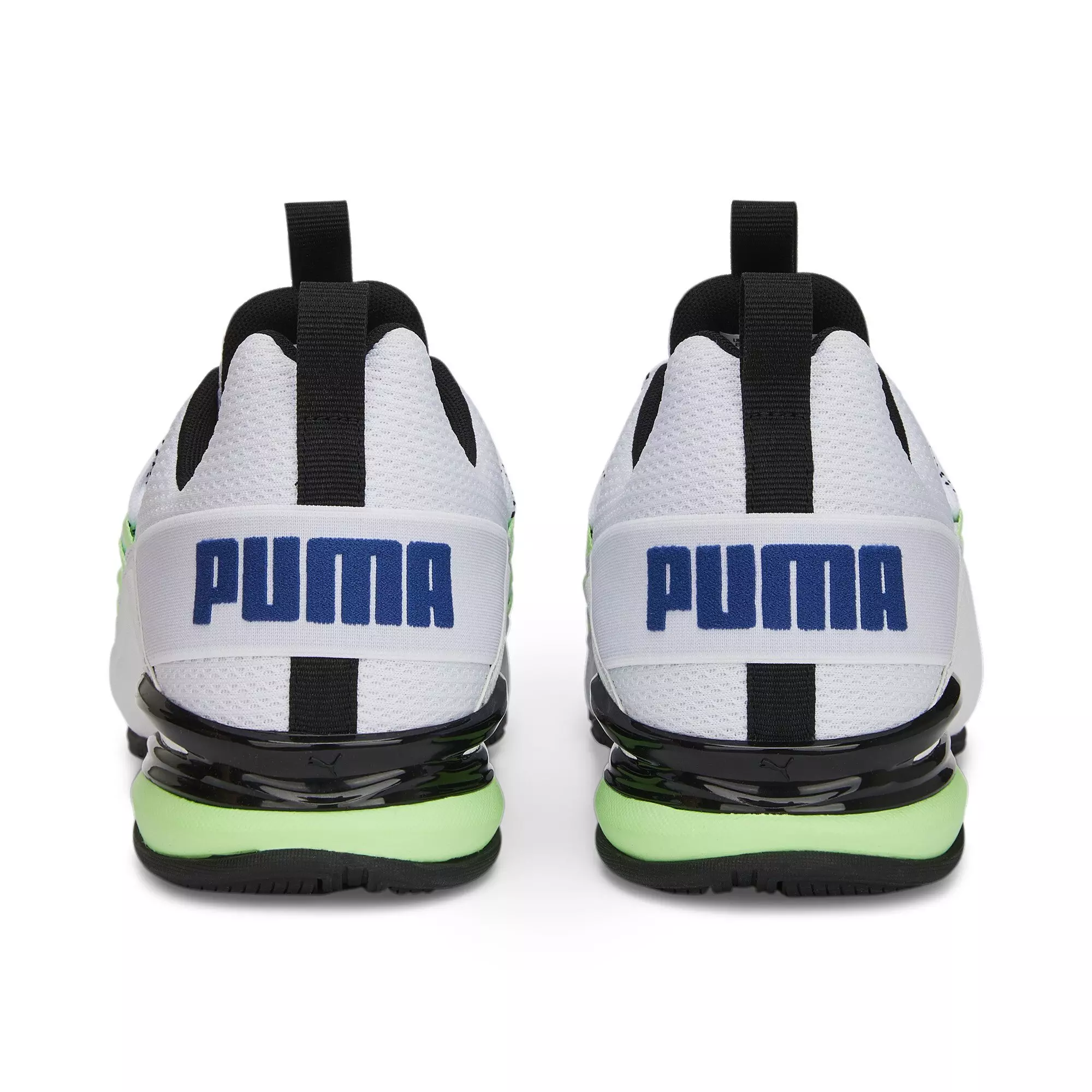 PUMA Axelion Refresh "White/Black/Lime" Men's Running Shoe - WHITE/BLACK/LIME